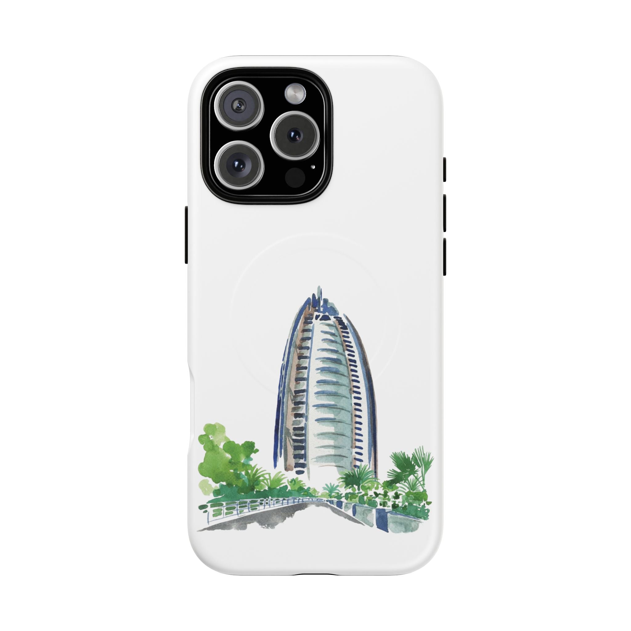 SAEVO Burj Al Arab Watercolor Magnetic iPhone Case