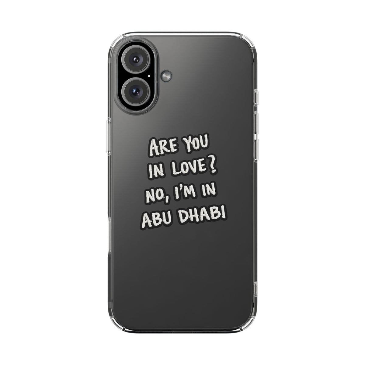 Abu Dhabi Love Clear Case