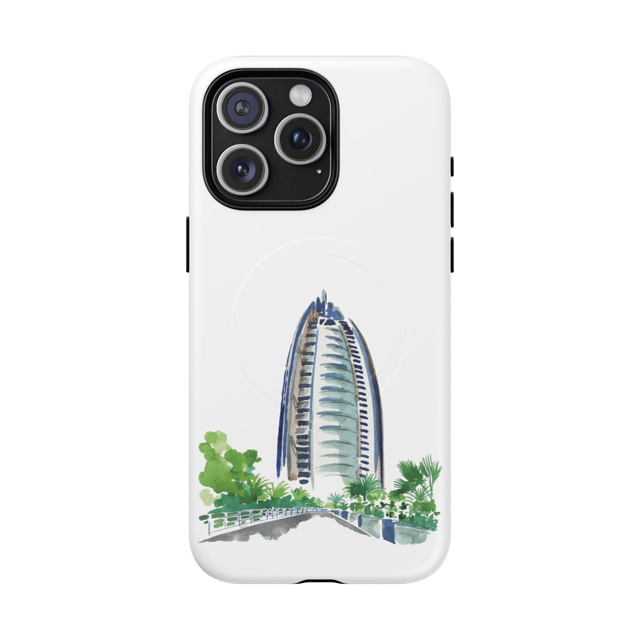 SAEVO Burj Al Arab Watercolor Magnetic iPhone Case