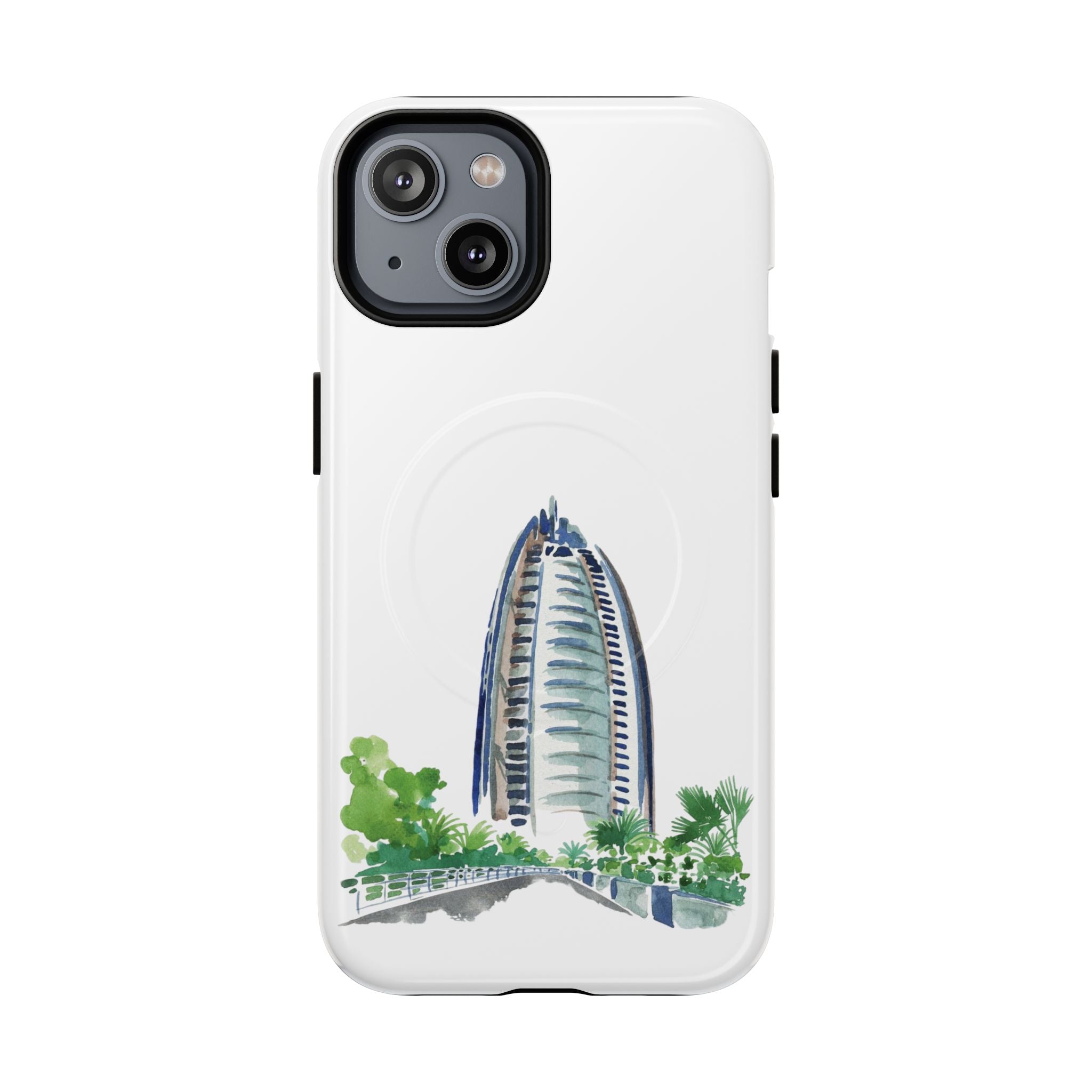 SAEVO Burj Al Arab Watercolor Magnetic iPhone Case