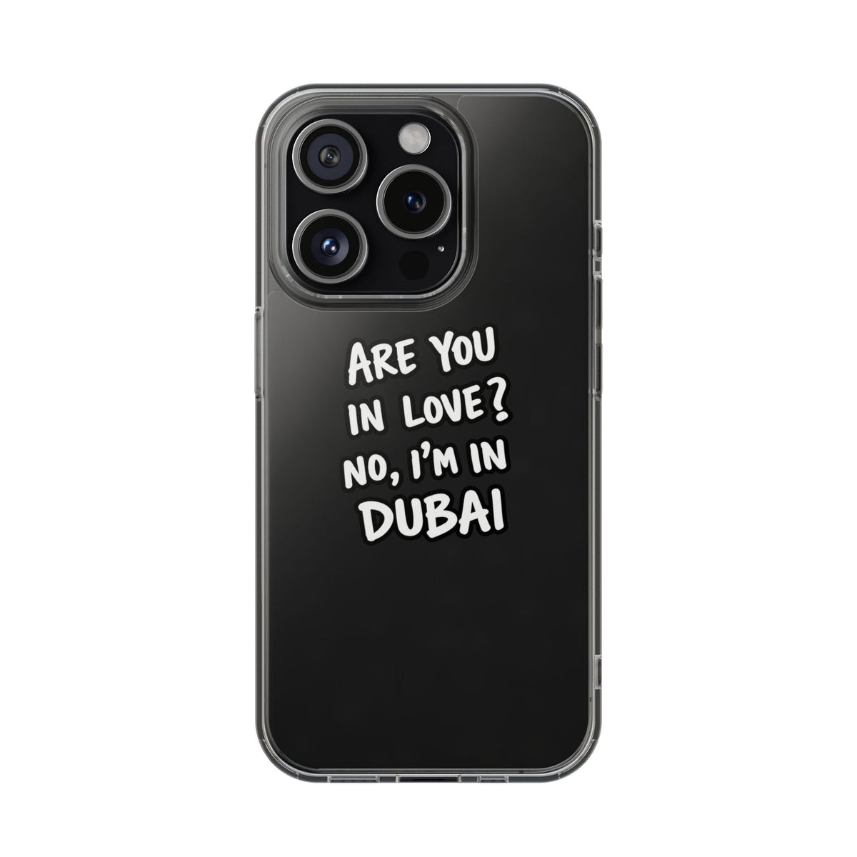 Dubai Love Clear Impact-Resistant Case