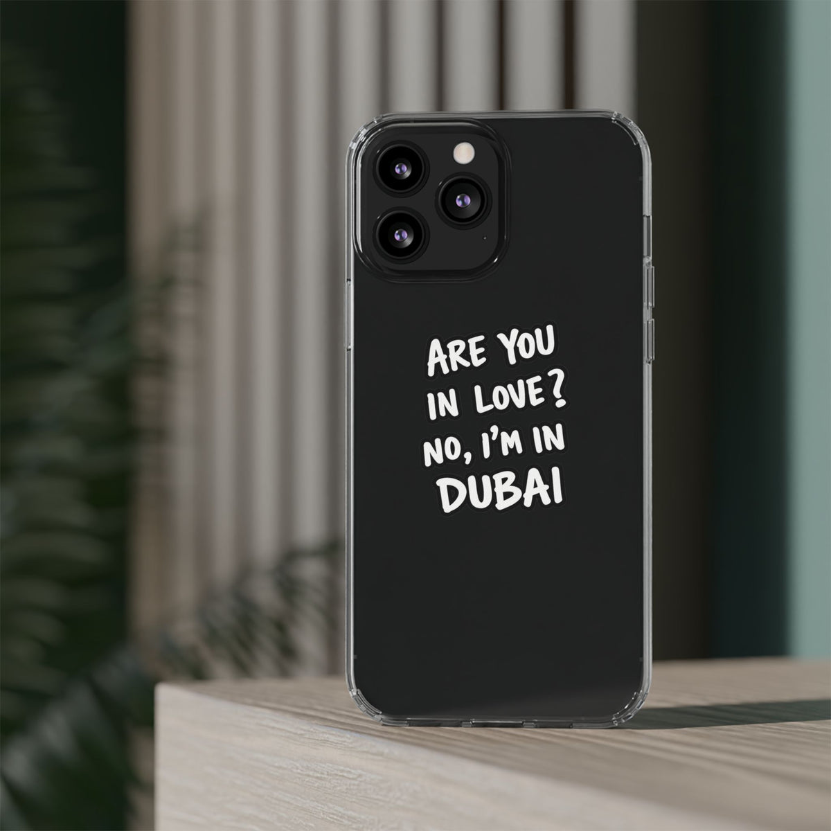 Dubai Love Clear Impact-Resistant Case