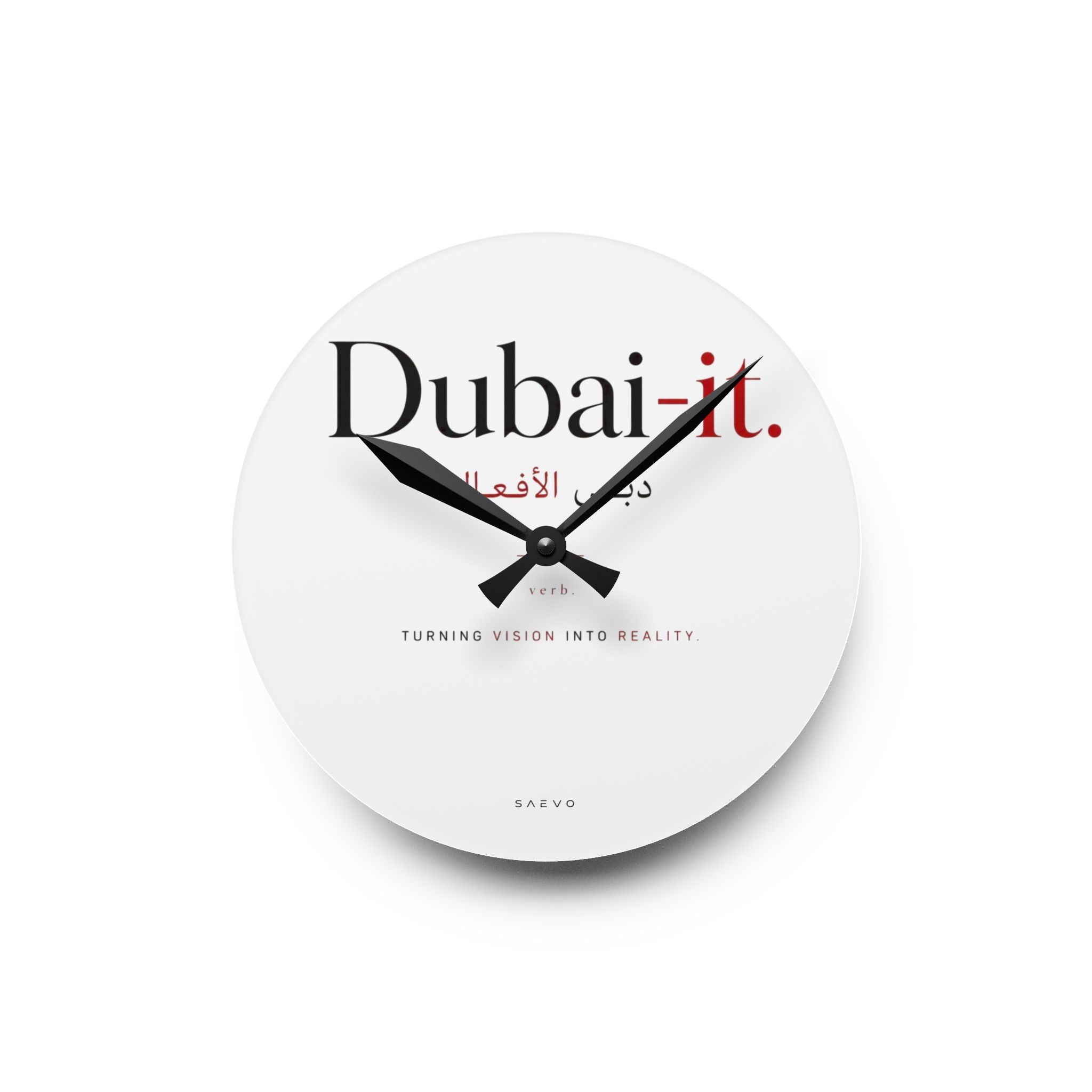 SAEVO Dubai-it Acrylic Wall Clock