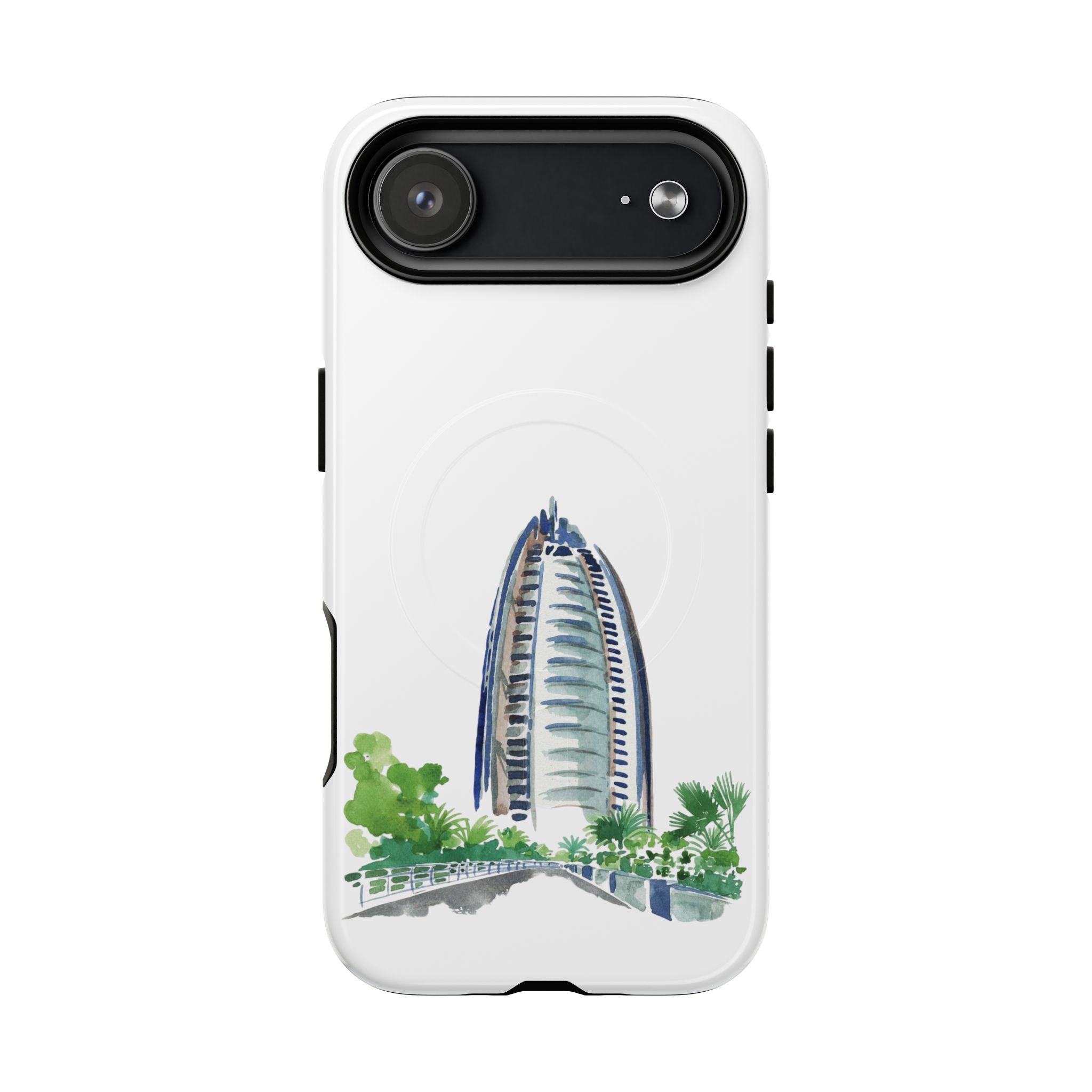 SAEVO Burj Al Arab Watercolor Magnetic iPhone Case