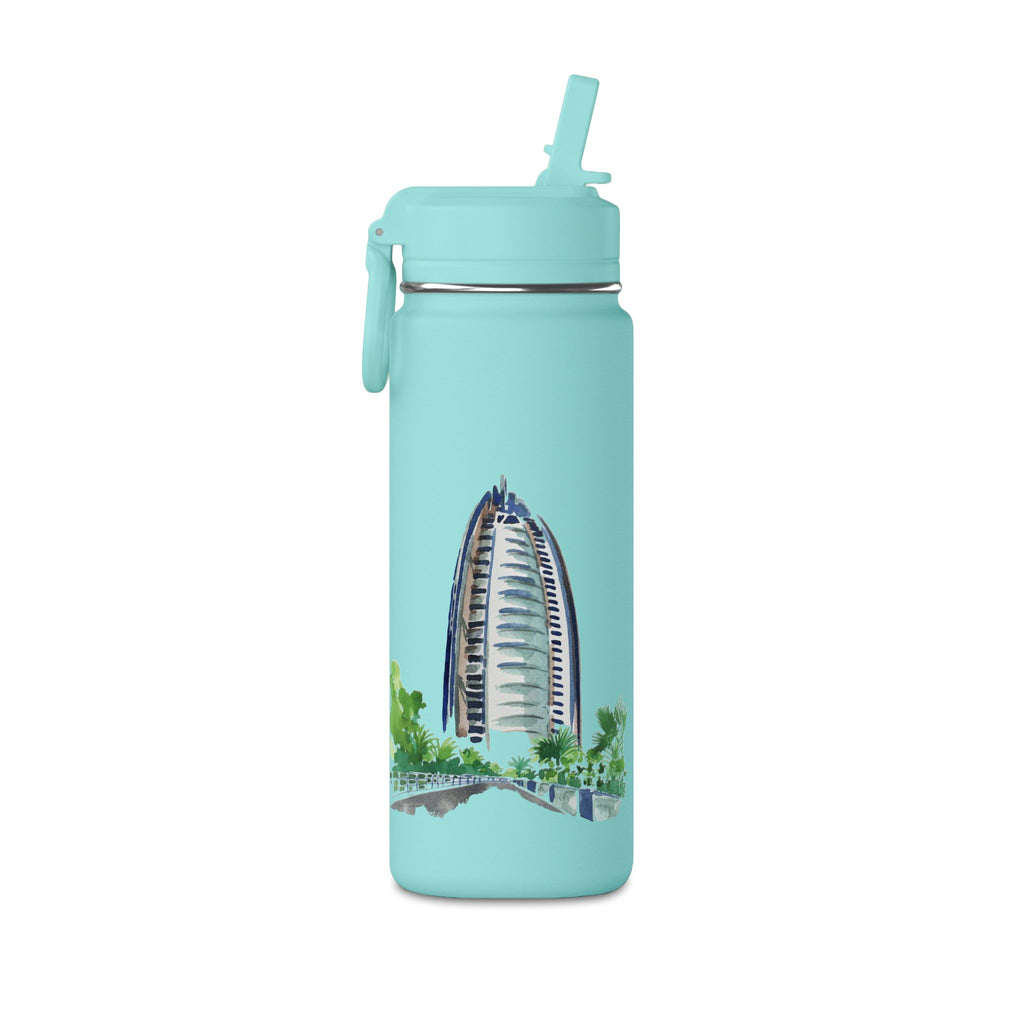 SAEVO Burj Al Arab Watercolor Mini Water Bottle – 0.6L