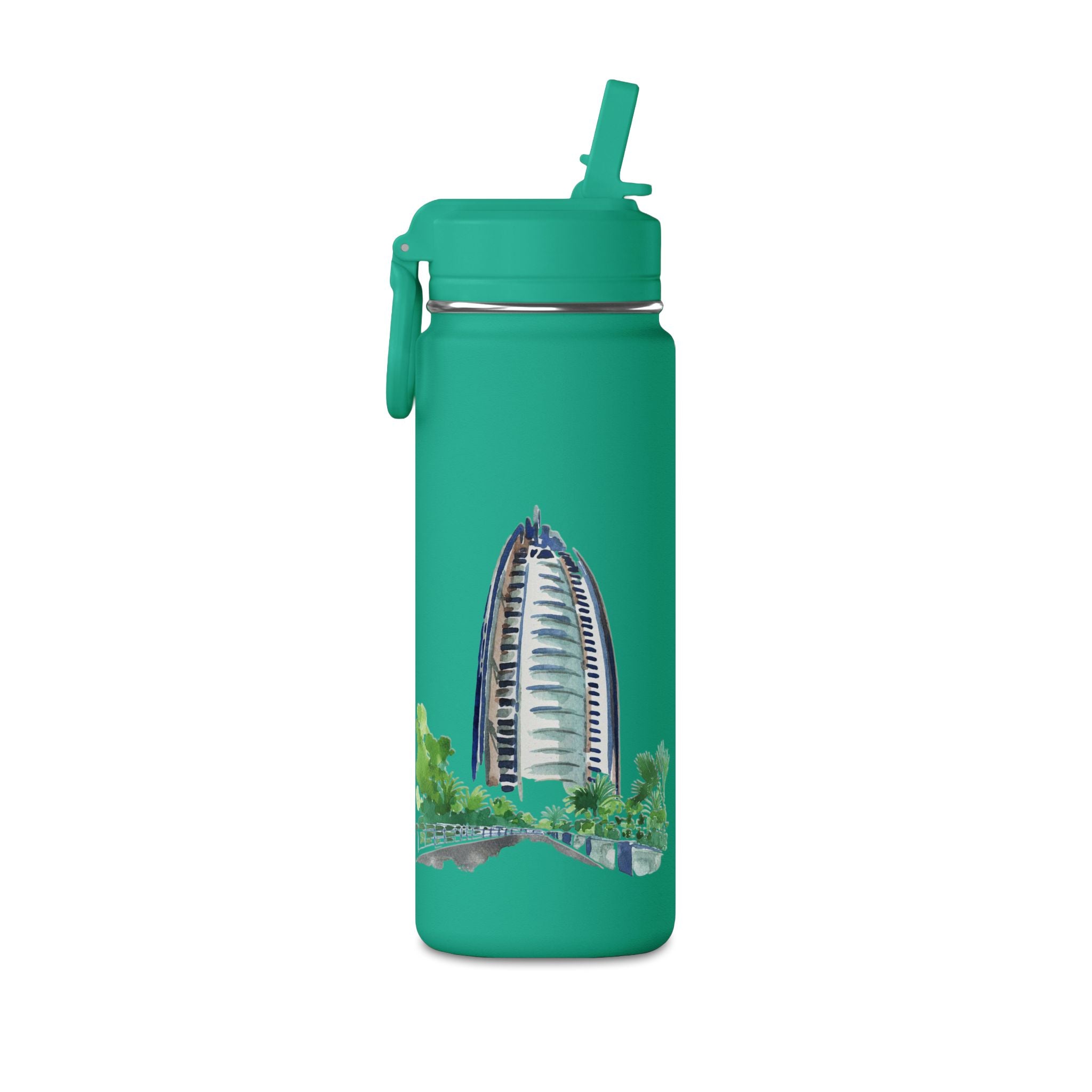 SAEVO Burj Al Arab Watercolor Mini Water Bottle – 0.6L