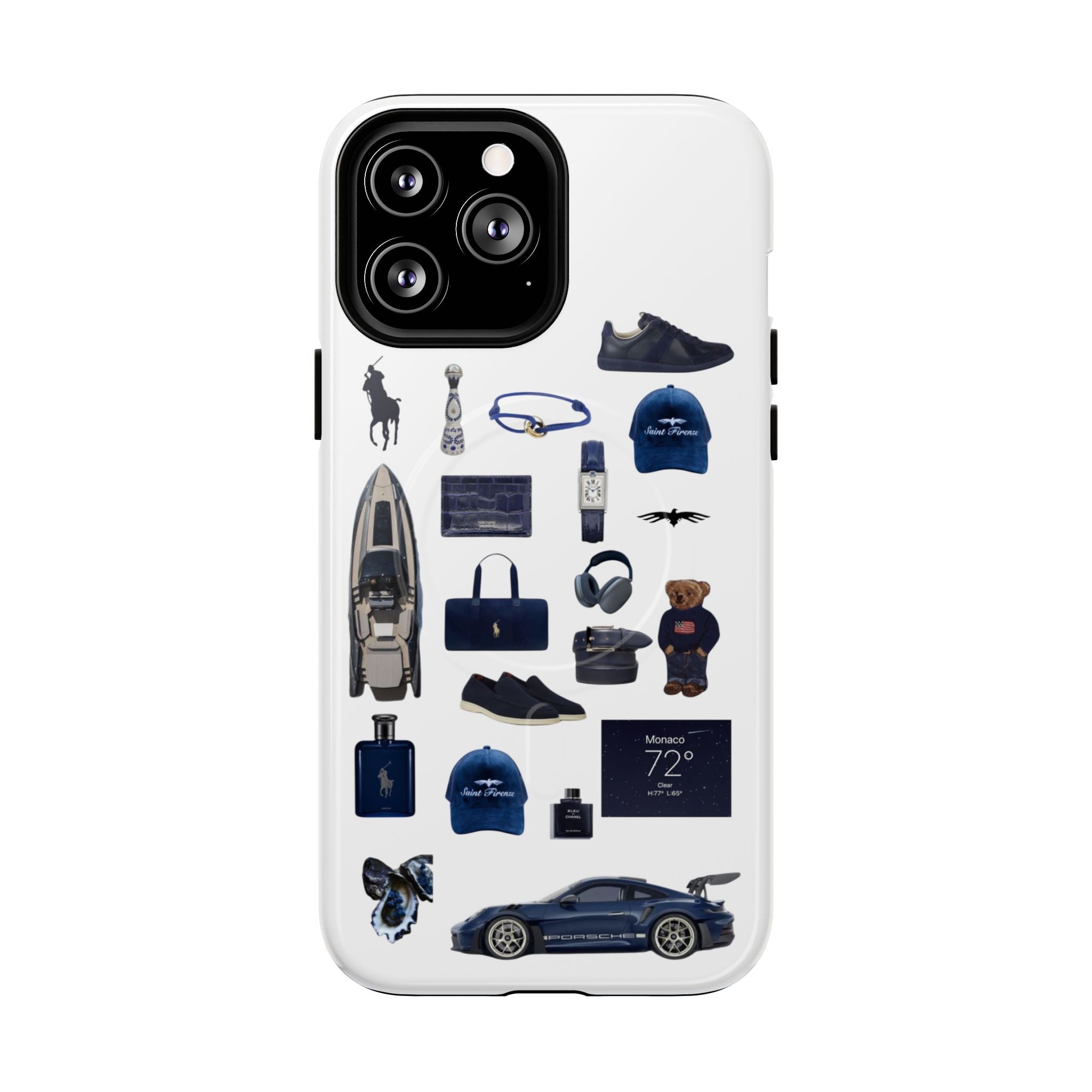 SAEVO Riviera Blue Magnetic iPhone Case