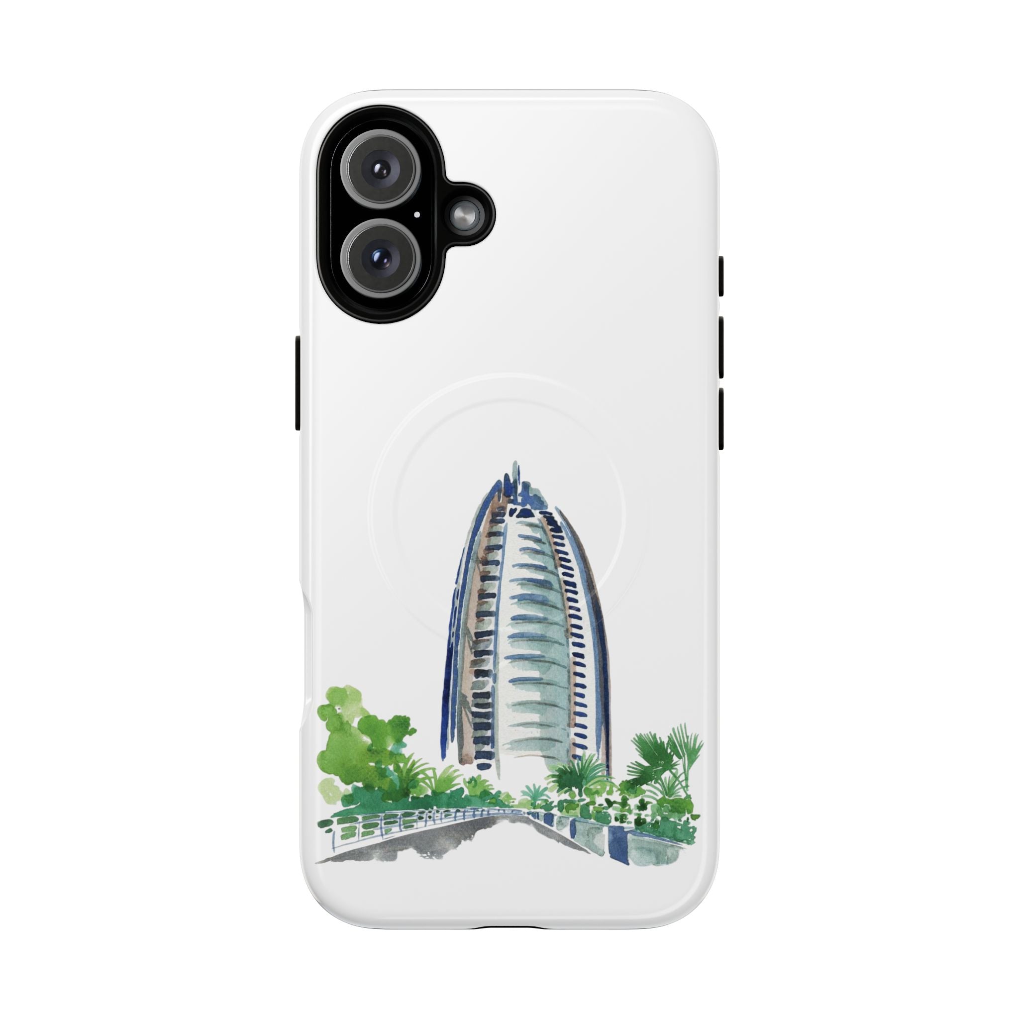 SAEVO Burj Al Arab Watercolor Magnetic iPhone Case