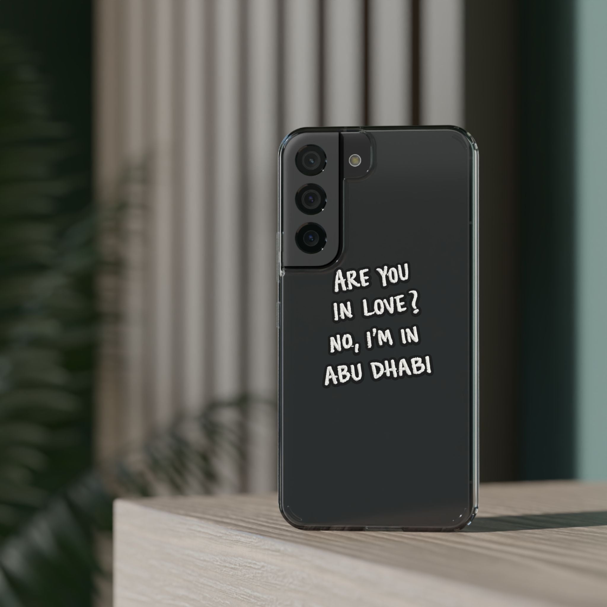 Abu Dhabi Love Clear Case