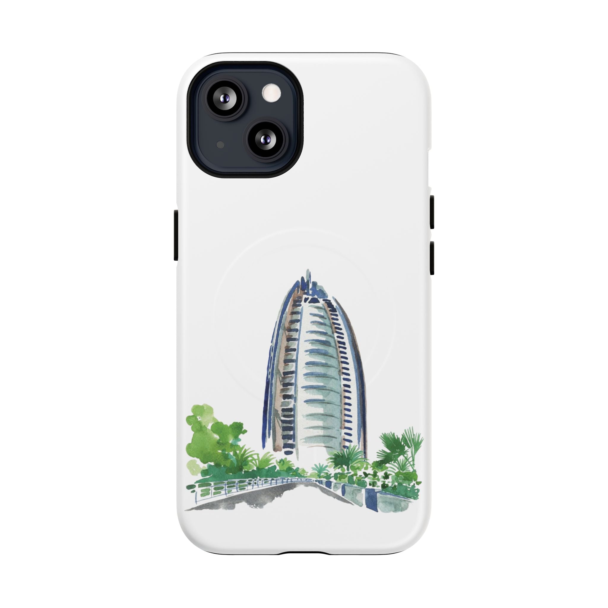 SAEVO Burj Al Arab Watercolor Magnetic iPhone Case