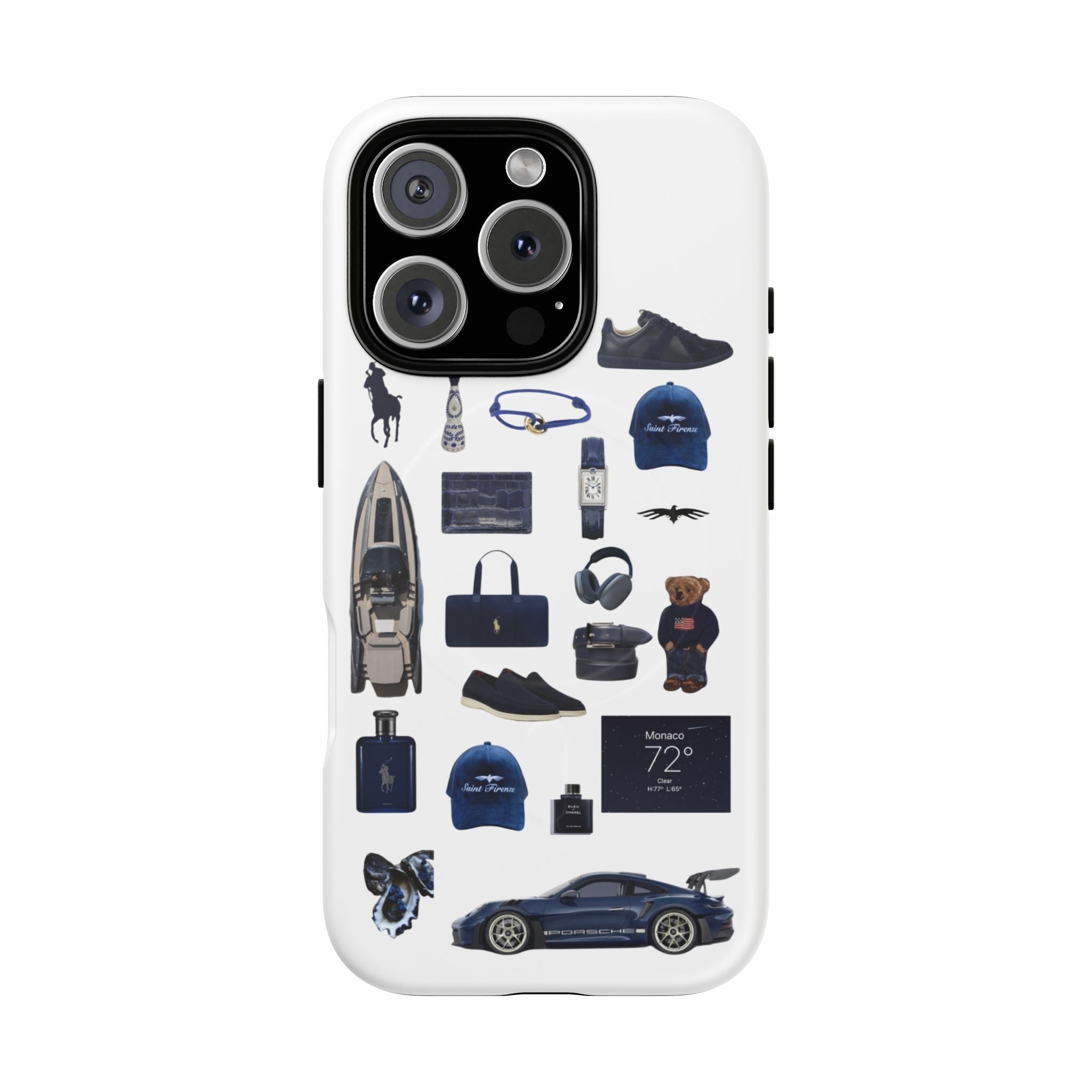 SAEVO Riviera Blue Magnetic iPhone Case