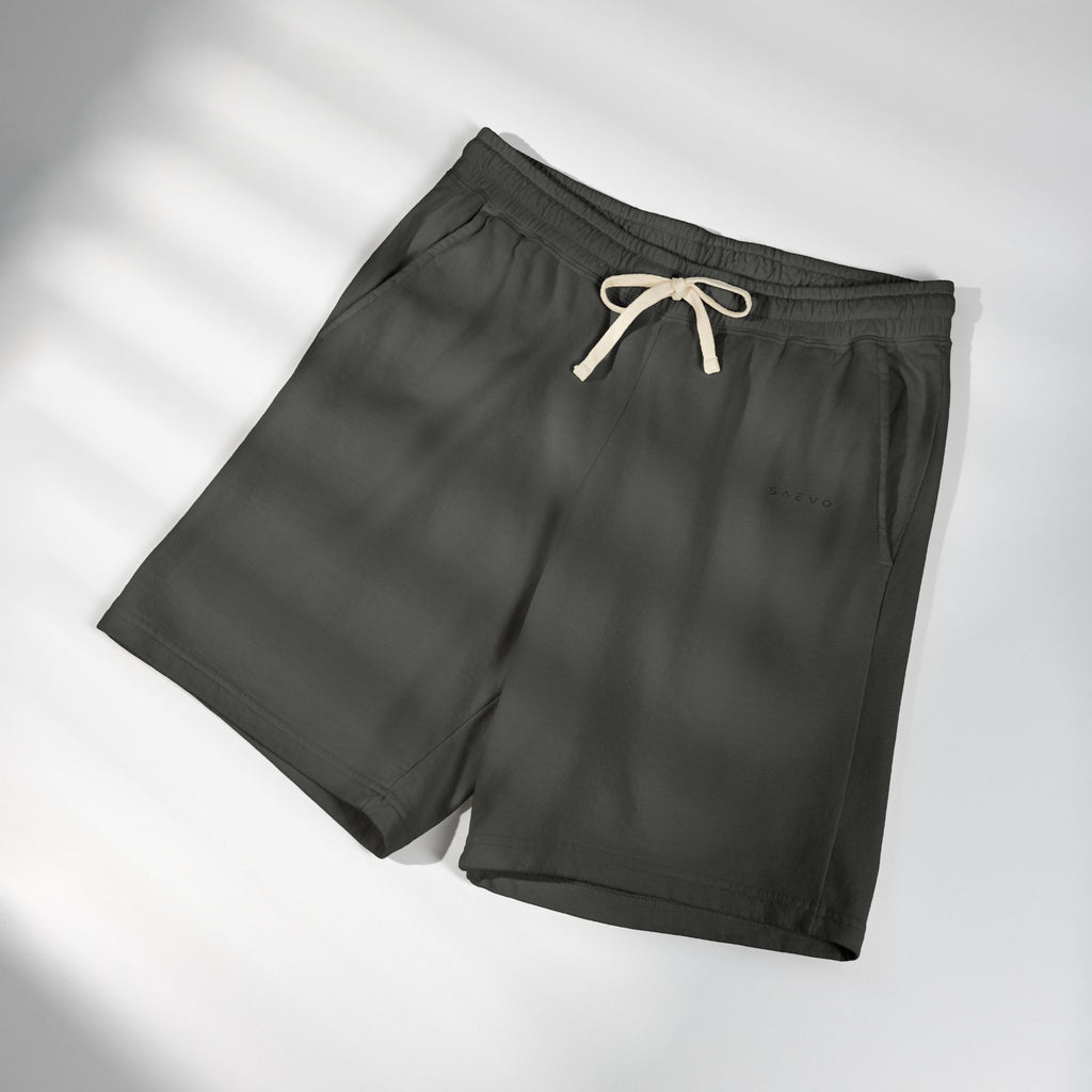 SAEVO Garment-Dyed Fleece Sweat Shorts