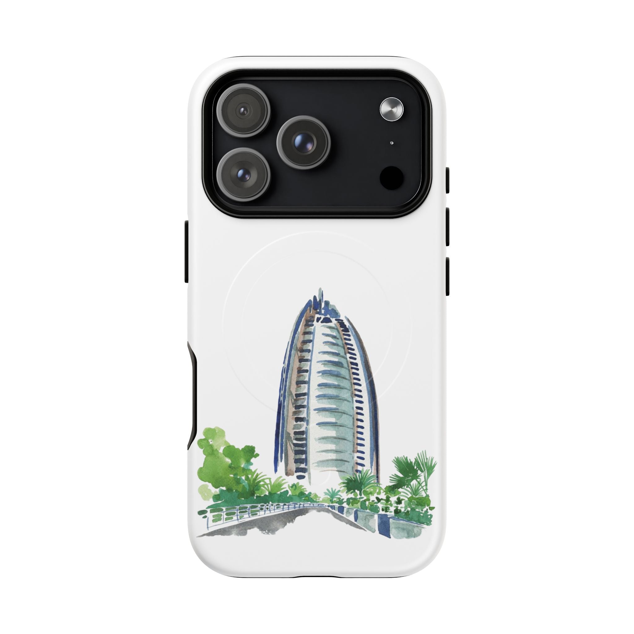 SAEVO Burj Al Arab Watercolor Magnetic iPhone Case