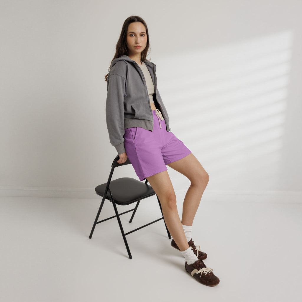 SAEVO Garment-Dyed Fleece Sweat Shorts