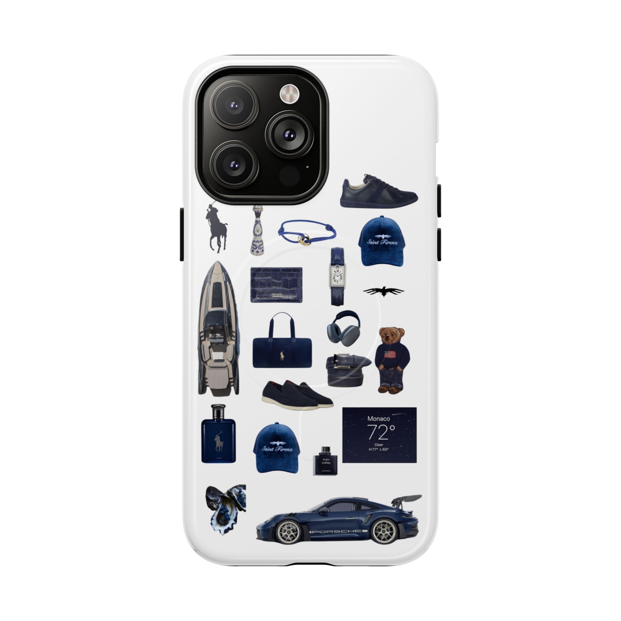SAEVO Riviera Blue Magnetic iPhone Case
