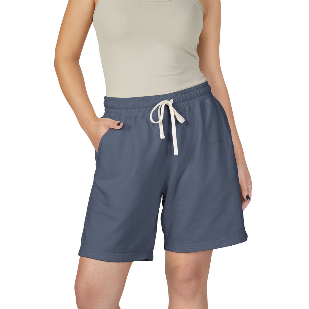 SAEVO Garment-Dyed Fleece Sweat Shorts