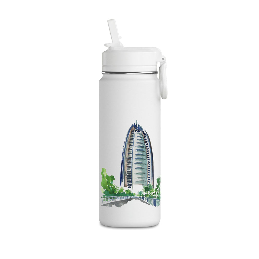 SAEVO Burj Al Arab Watercolor Mini Water Bottle – 0.6L