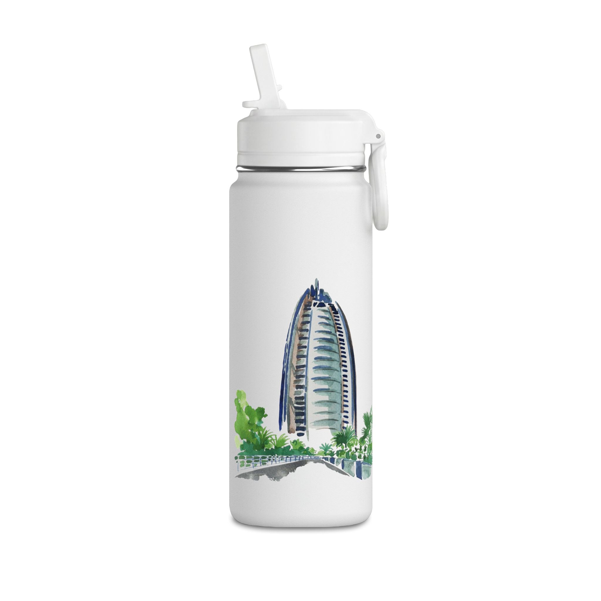 SAEVO Burj Al Arab Watercolor Mini Water Bottle – 0.6L