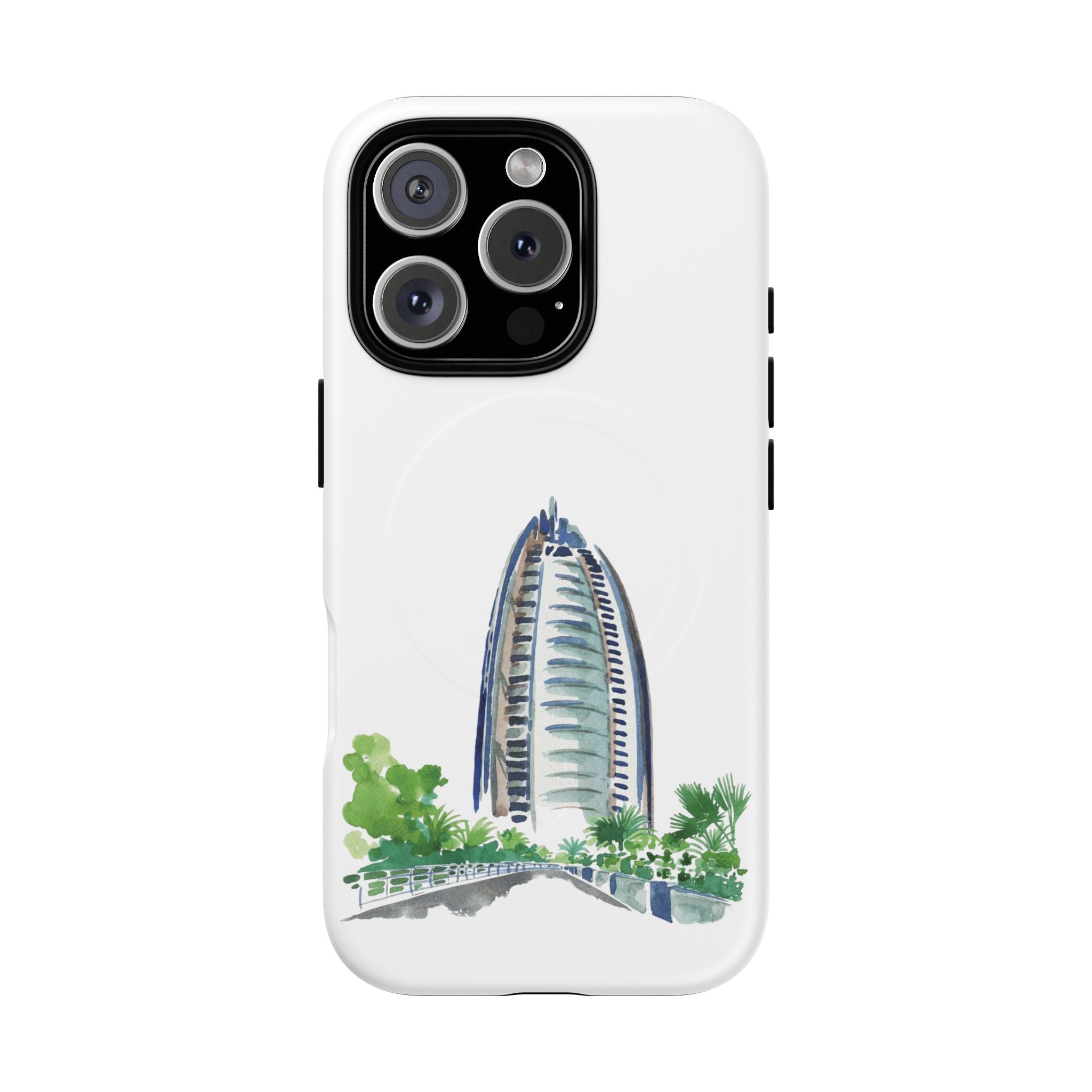 SAEVO Burj Al Arab Watercolor Magnetic iPhone Case