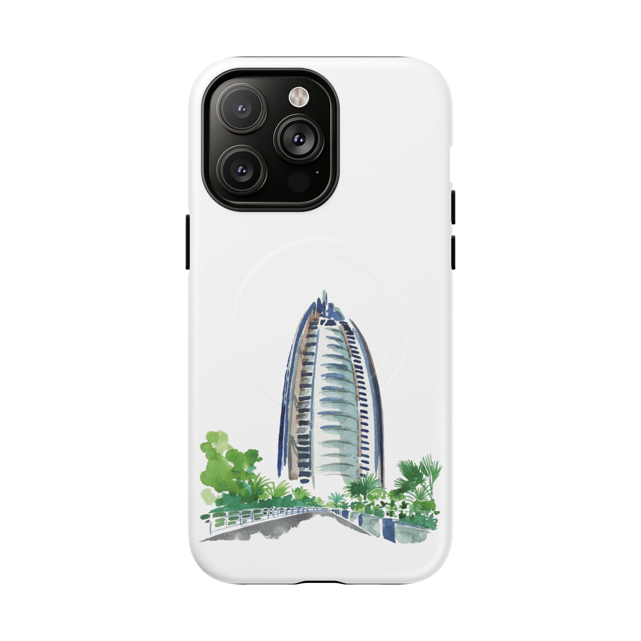 SAEVO Burj Al Arab Watercolor Magnetic iPhone Case