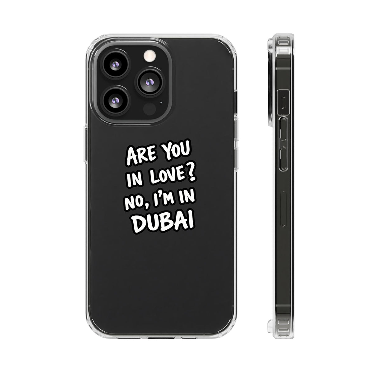 Dubai Love Clear Impact-Resistant Case