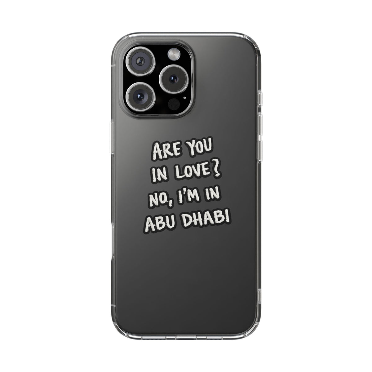 Abu Dhabi Love Clear Case