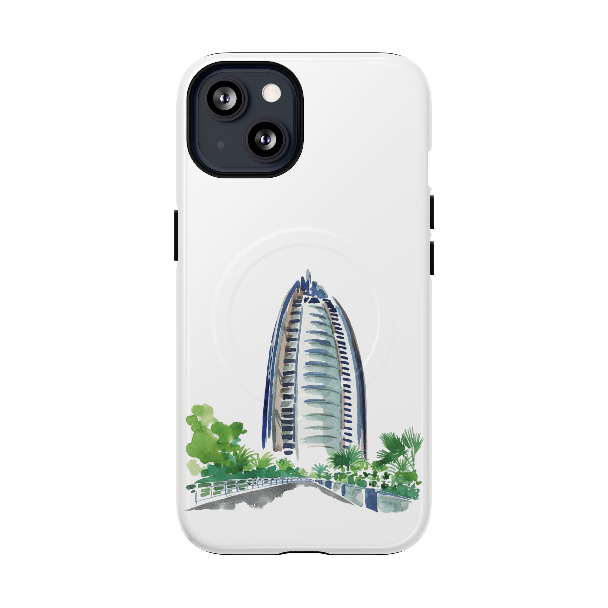 SAEVO Burj Al Arab Watercolor Magnetic iPhone Case