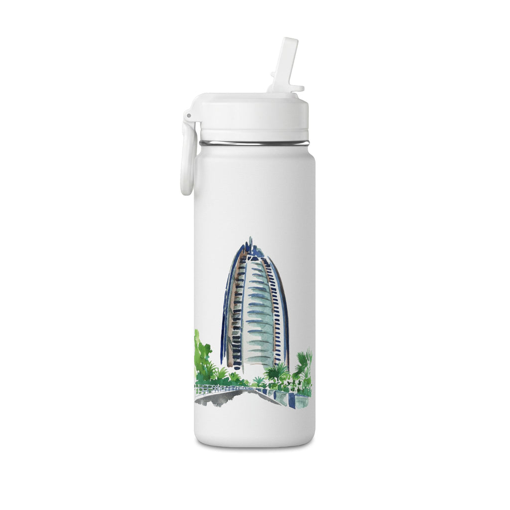 SAEVO Burj Al Arab Watercolor Mini Water Bottle – 0.6L