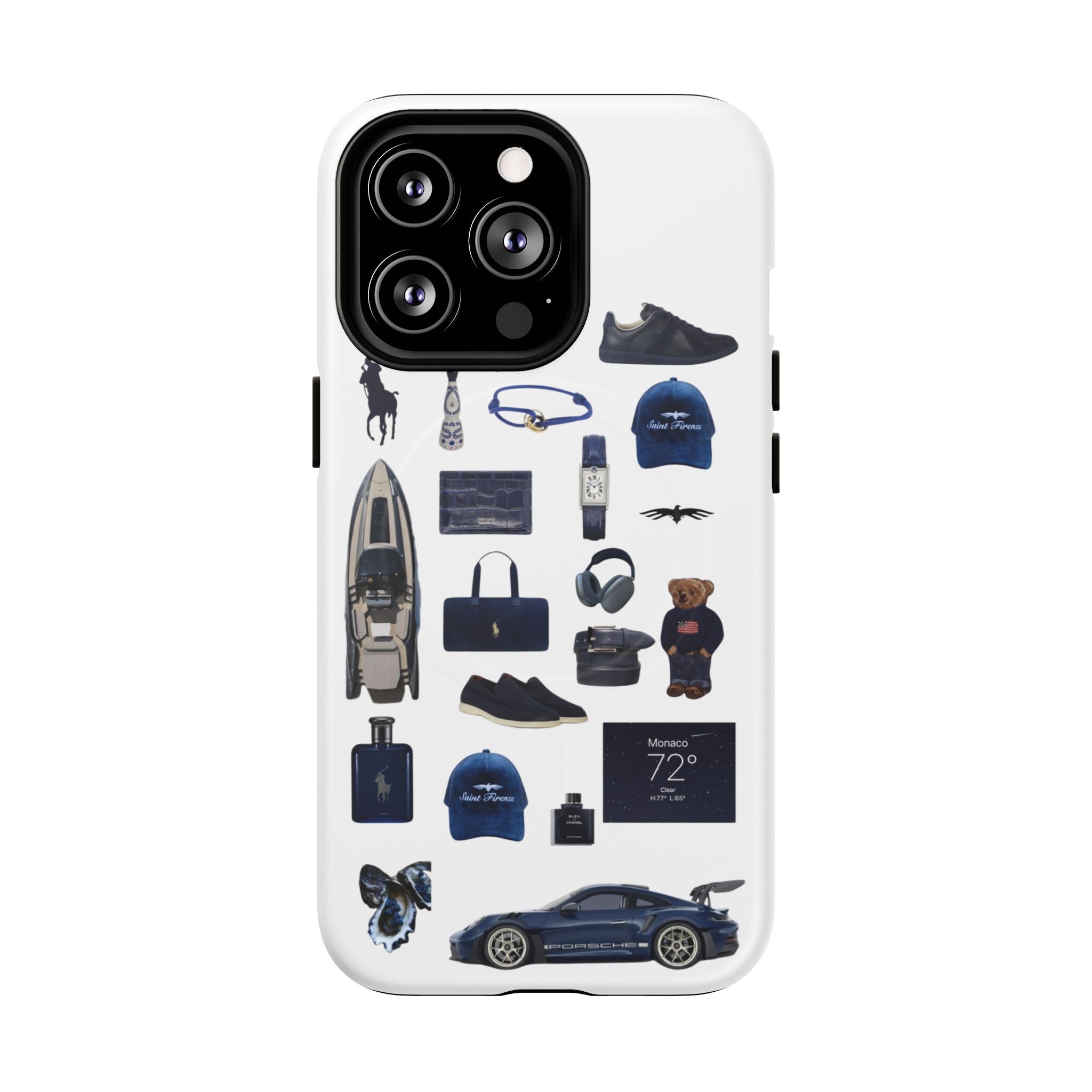 SAEVO Riviera Blue Magnetic iPhone Case