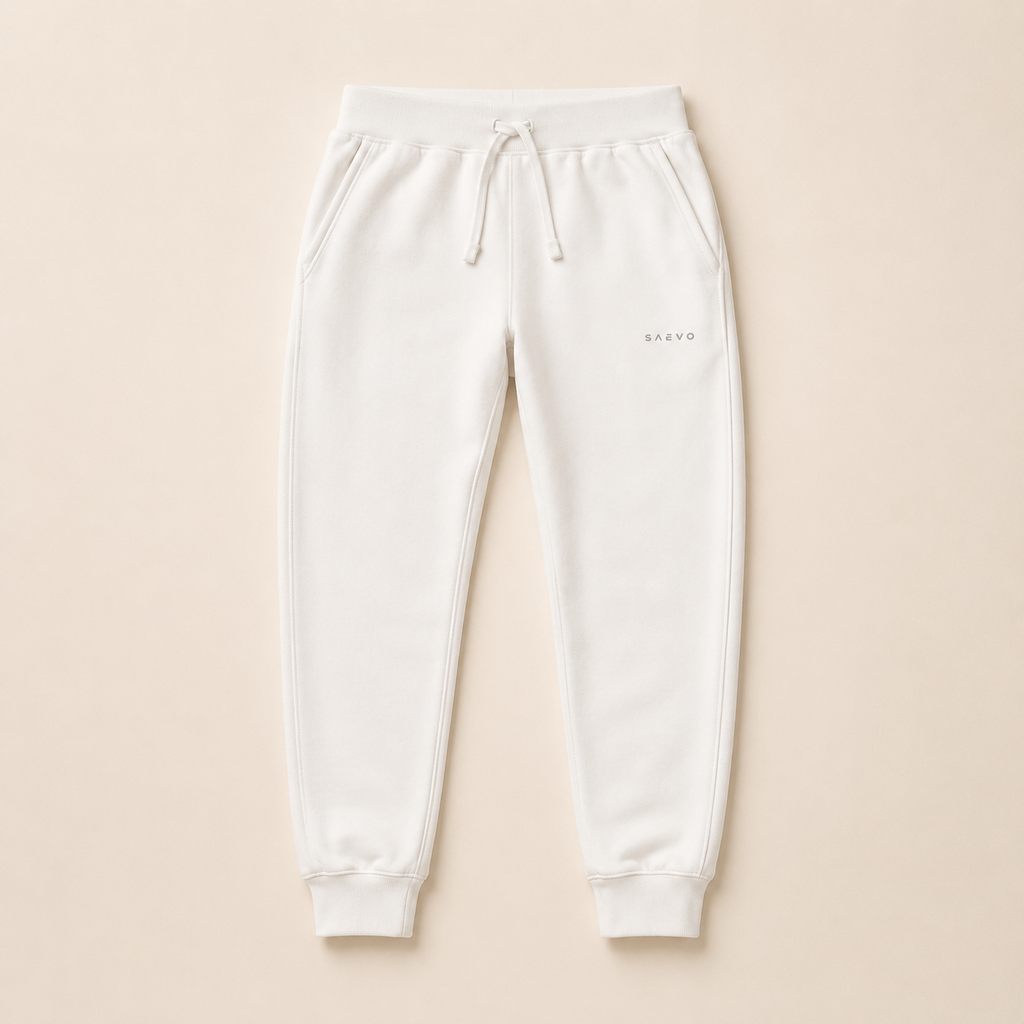 The SAEVO White Sweatpants