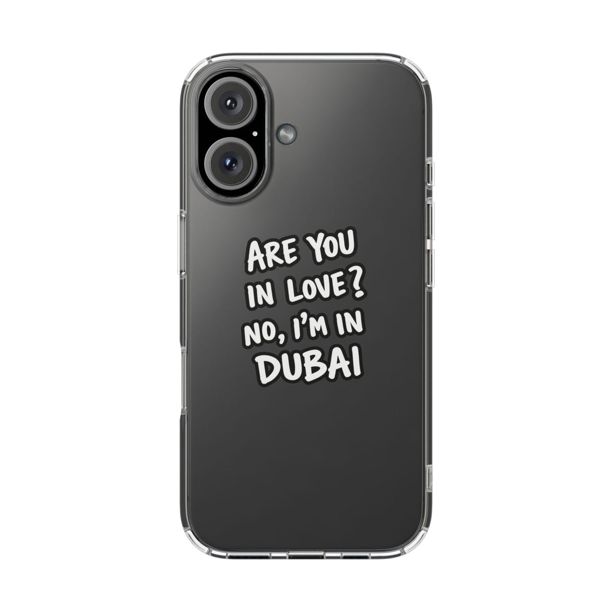 Dubai Love Clear Impact-Resistant Case