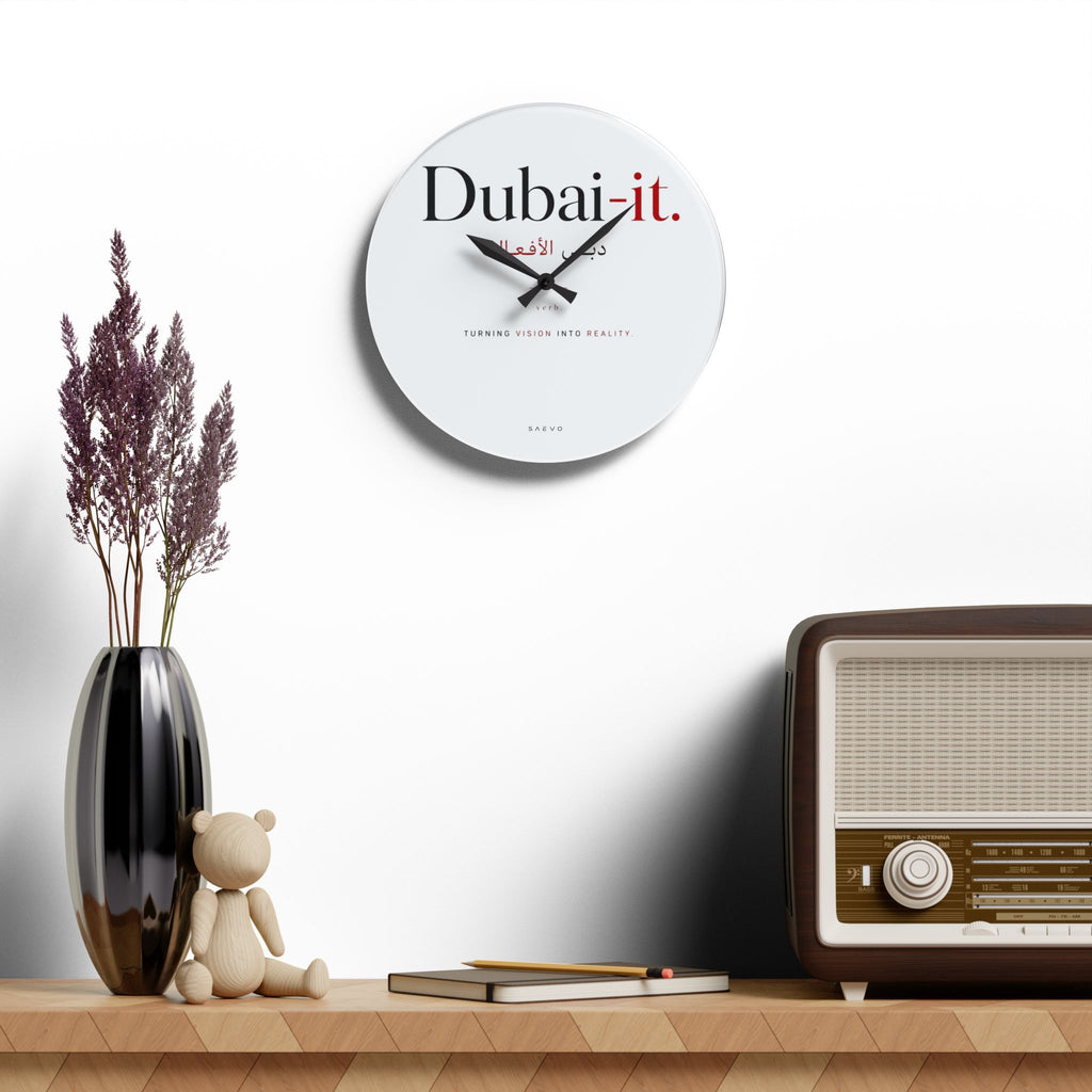 SAEVO Dubai-it Acrylic Wall Clock