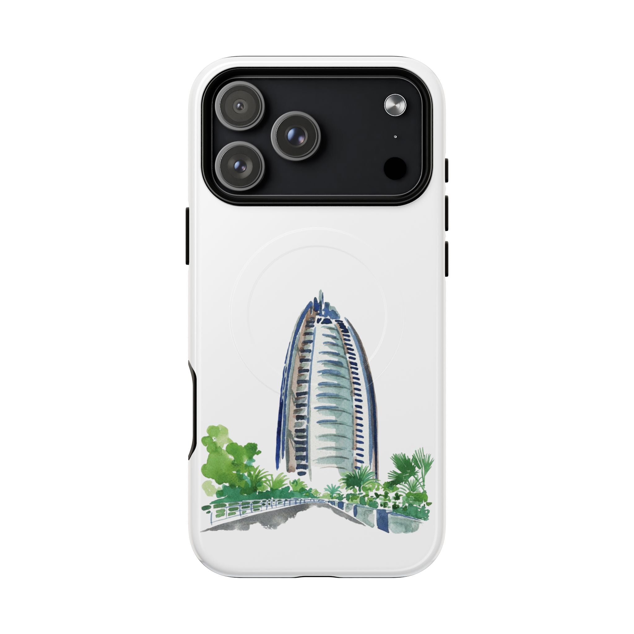 SAEVO Burj Al Arab Watercolor Magnetic iPhone Case