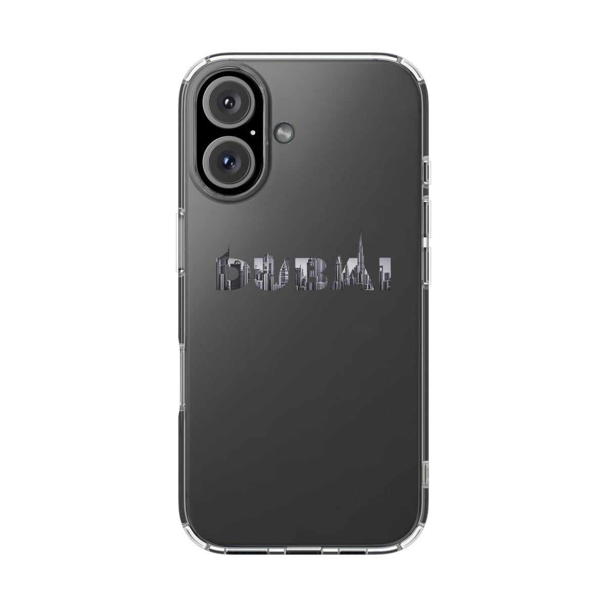 Dubai Skyline Clear Impact-Resistant Case