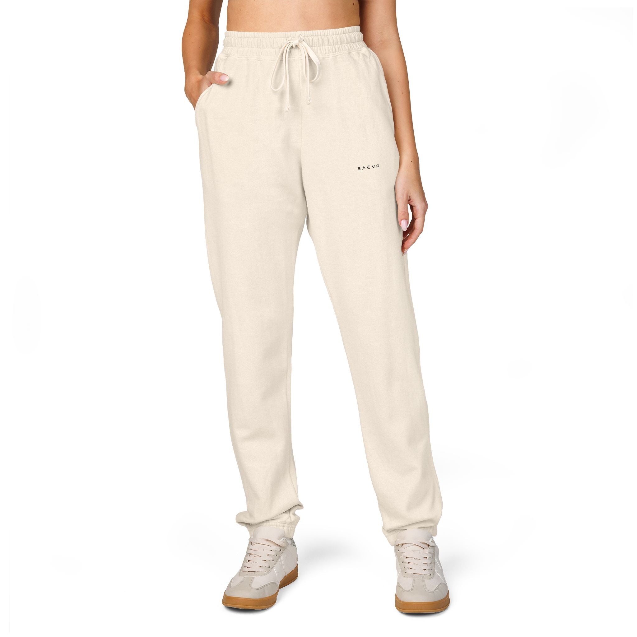 SAEVO Garment-Dyed Fleece Sweatpants