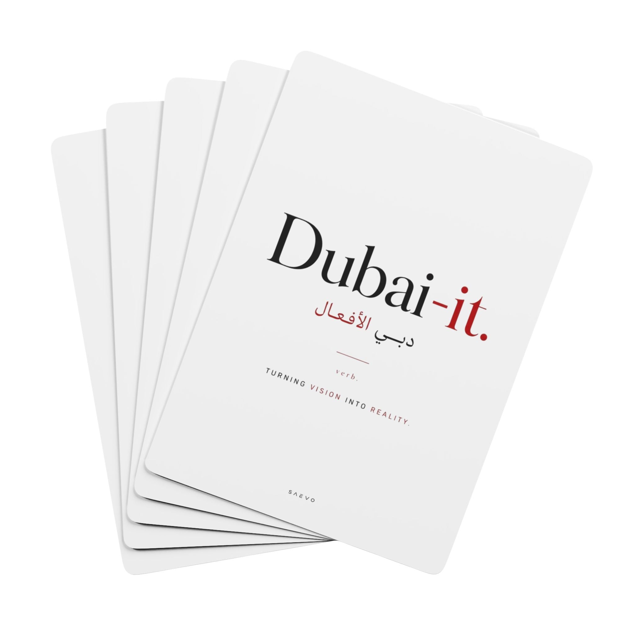 SAEVO Dubai-it Playing Cards