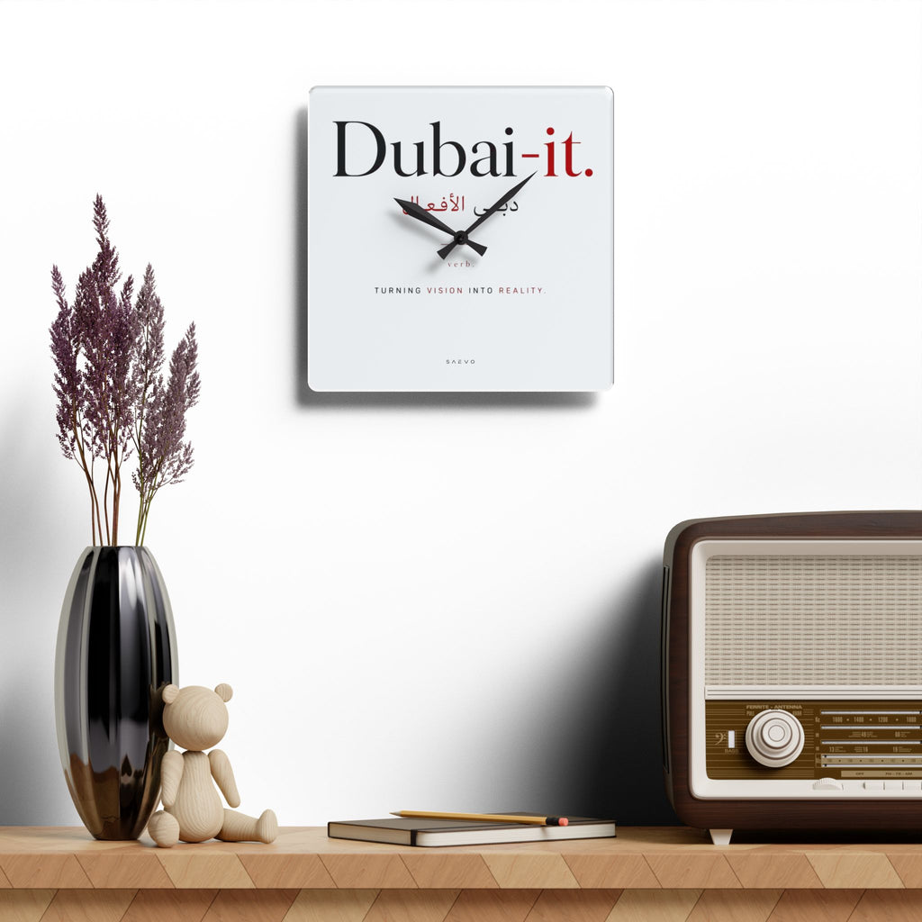 SAEVO Dubai-it Acrylic Wall Clock