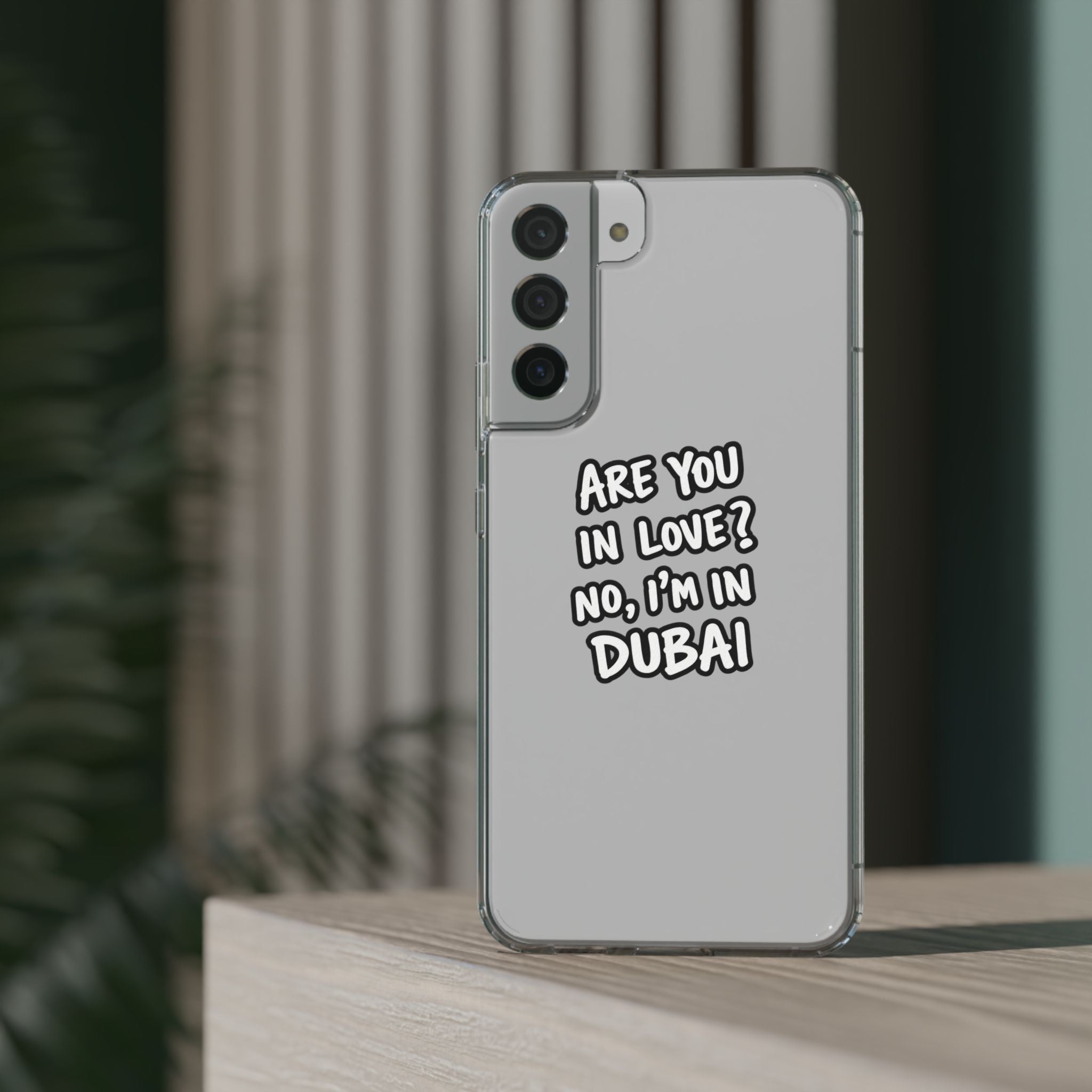 Dubai Love Clear Impact-Resistant Case