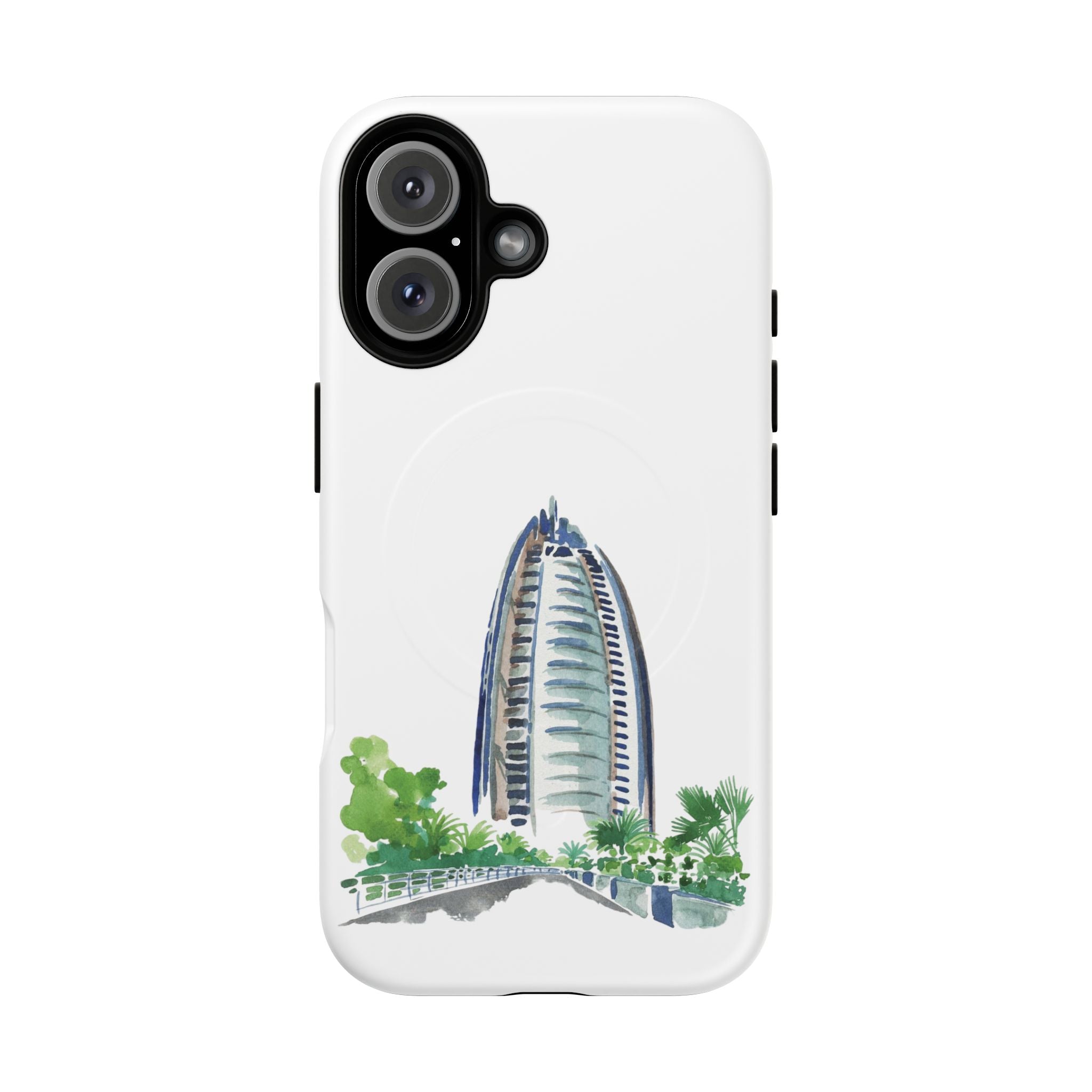 SAEVO Burj Al Arab Watercolor Magnetic iPhone Case