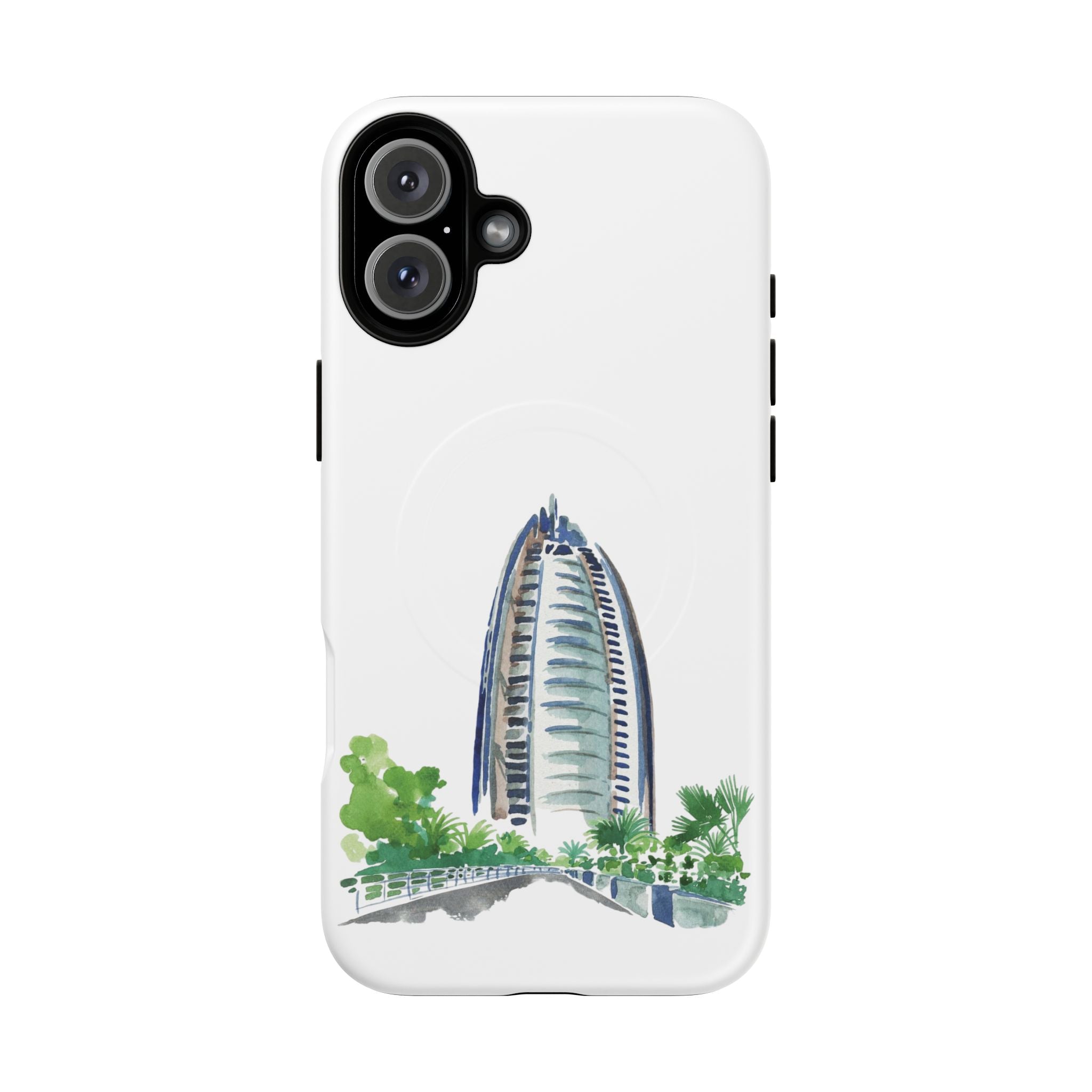 SAEVO Burj Al Arab Watercolor Magnetic iPhone Case