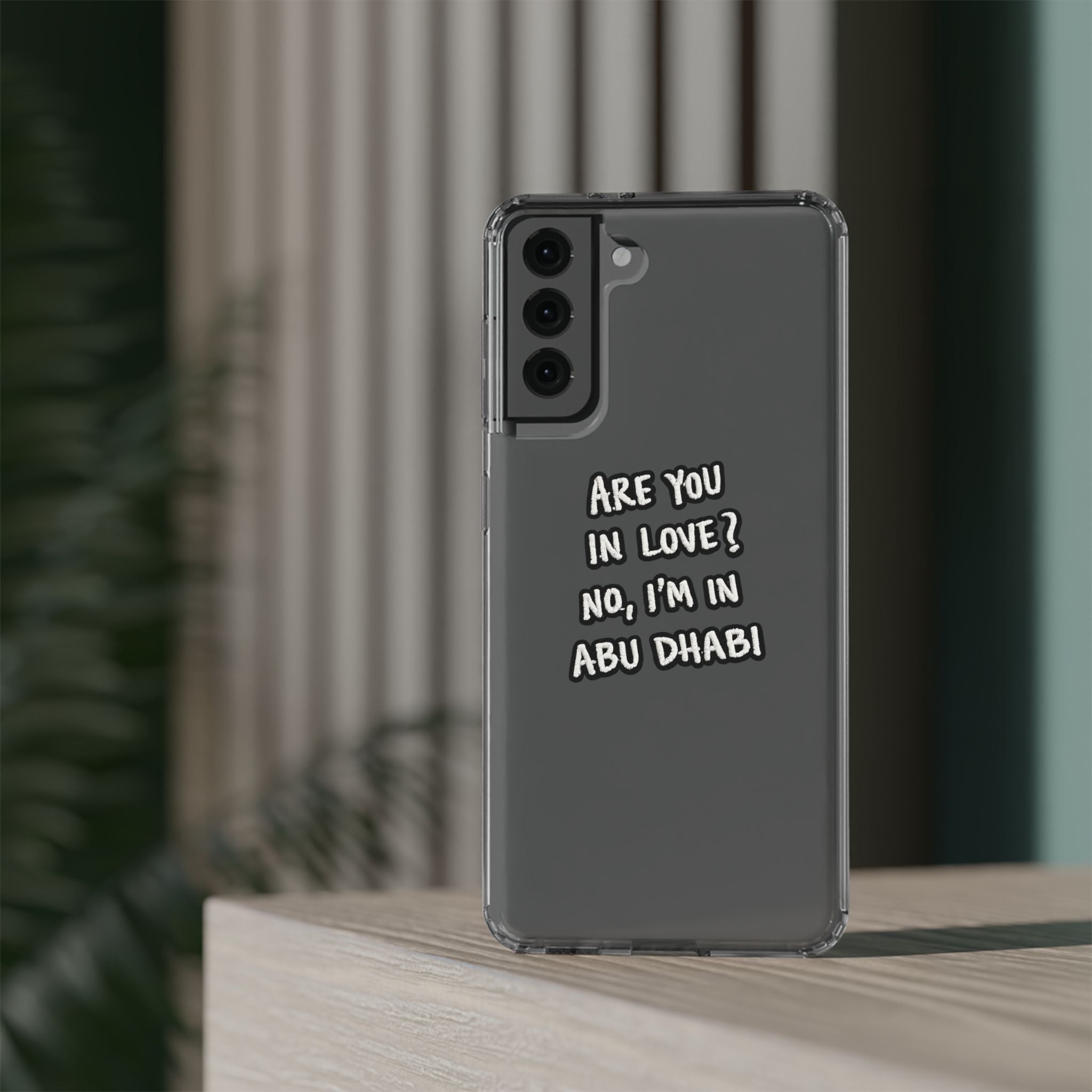 Abu Dhabi Love Clear Case