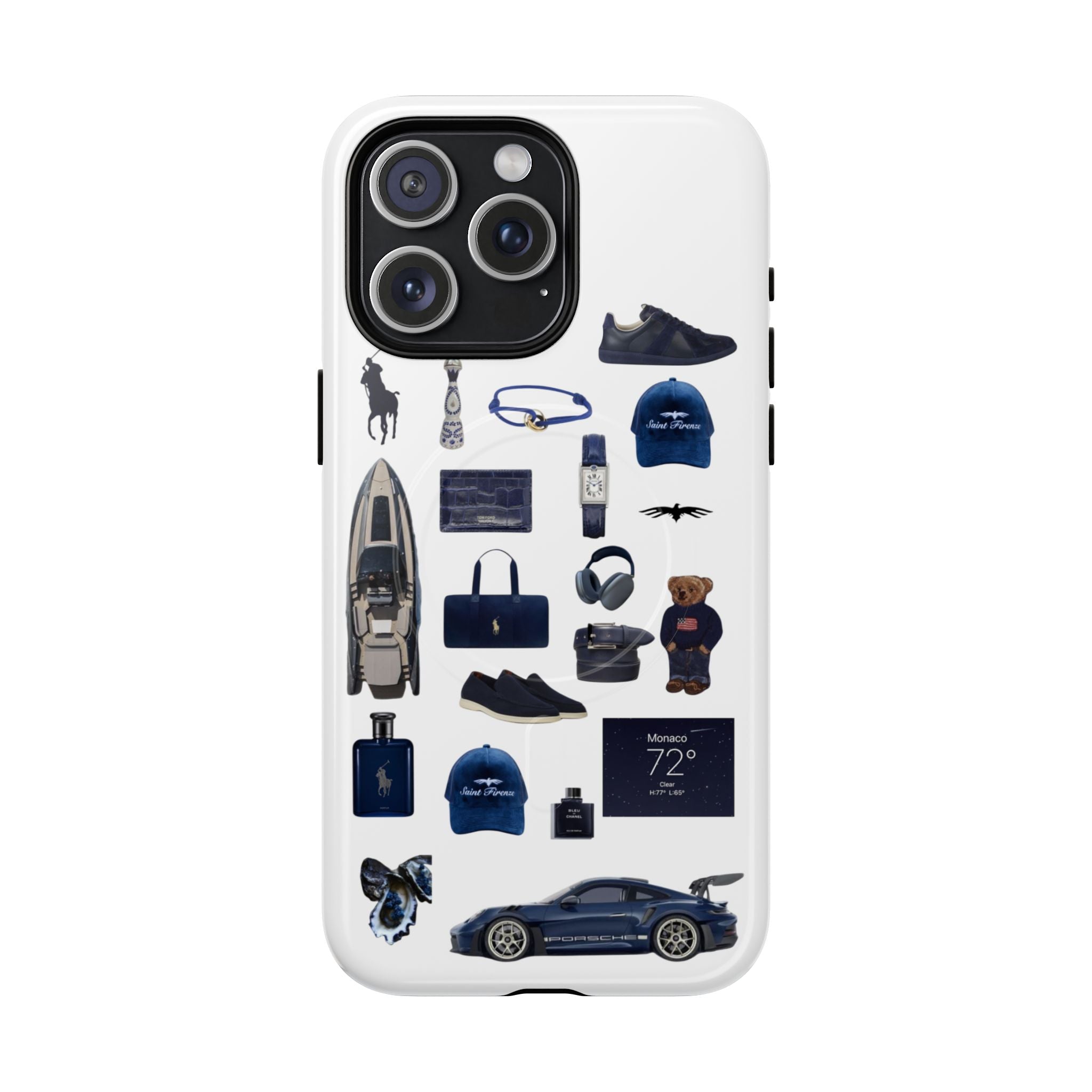 SAEVO Riviera Blue Magnetic iPhone Case