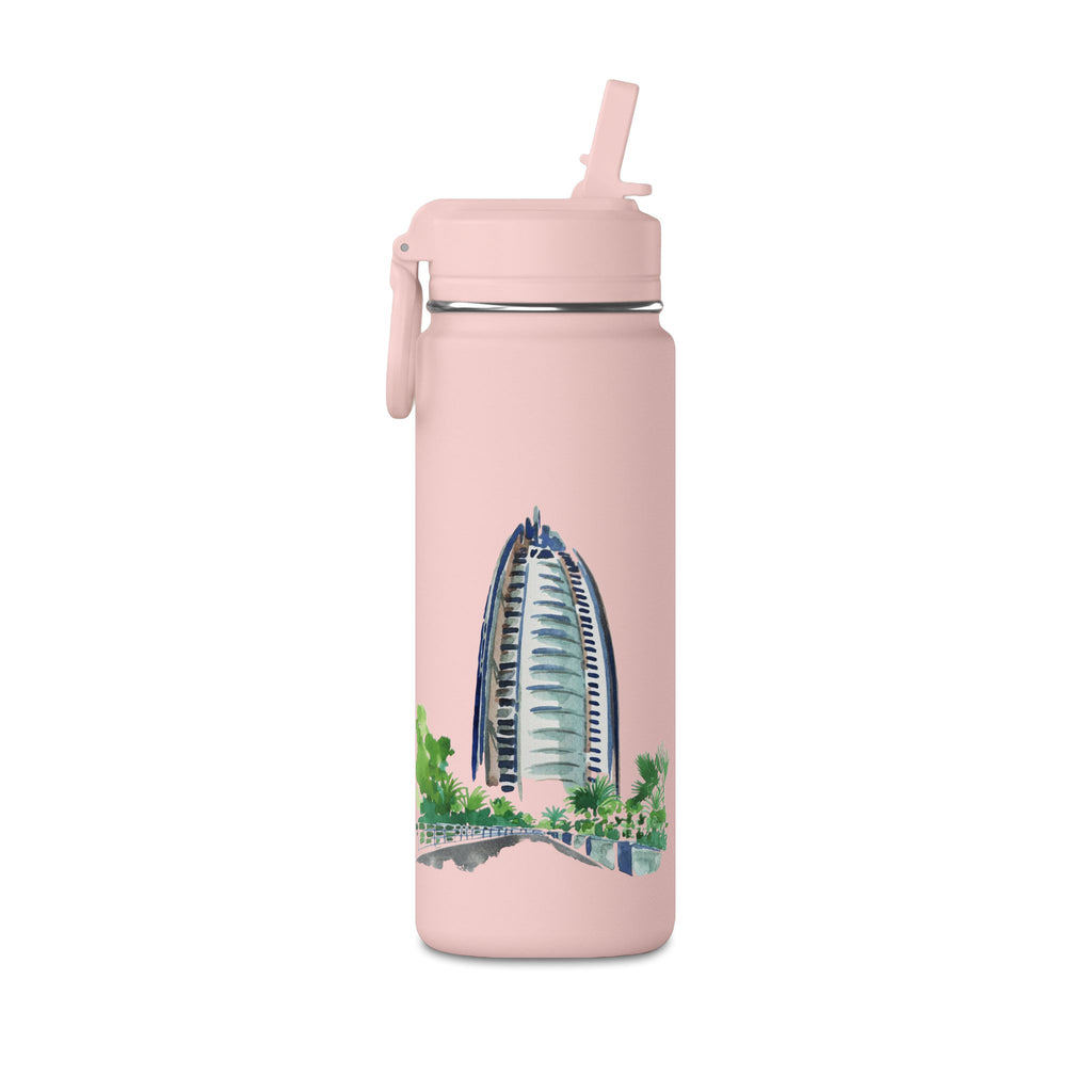 SAEVO Burj Al Arab Watercolor Mini Water Bottle – 0.6L