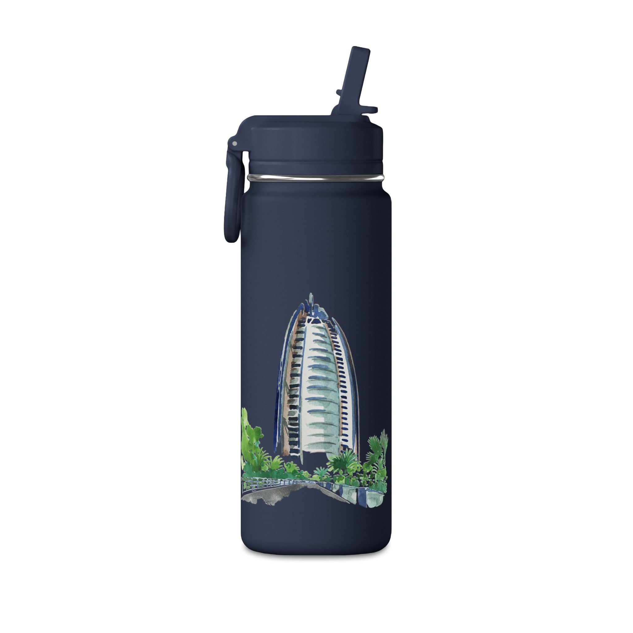 SAEVO Burj Al Arab Watercolor Mini Water Bottle – 0.6L