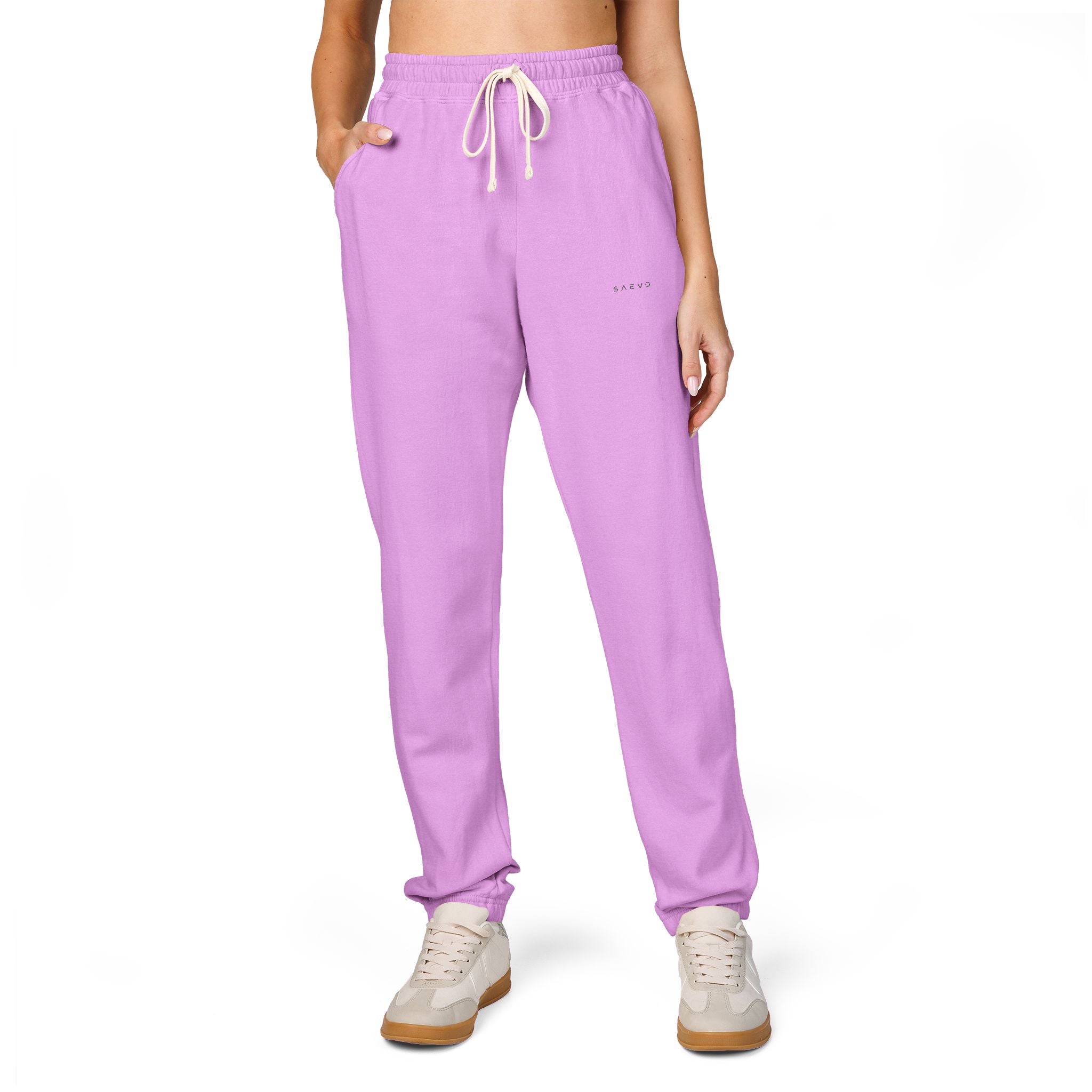 SAEVO Garment-Dyed Fleece Sweatpants