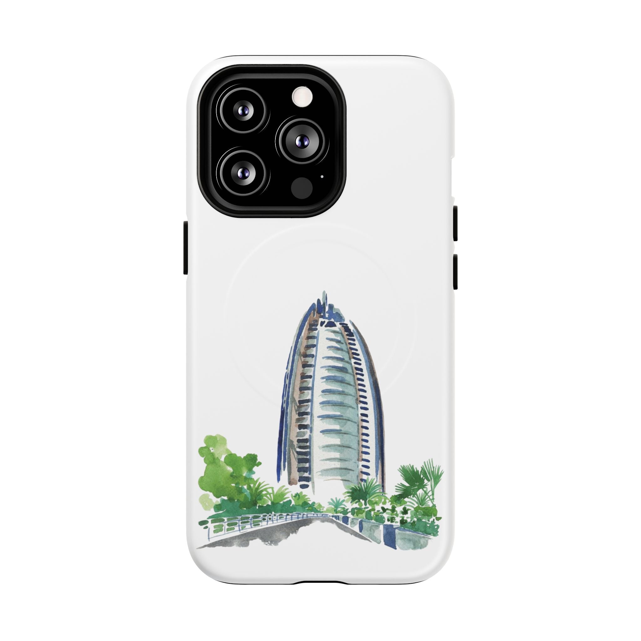 SAEVO Burj Al Arab Watercolor Magnetic iPhone Case