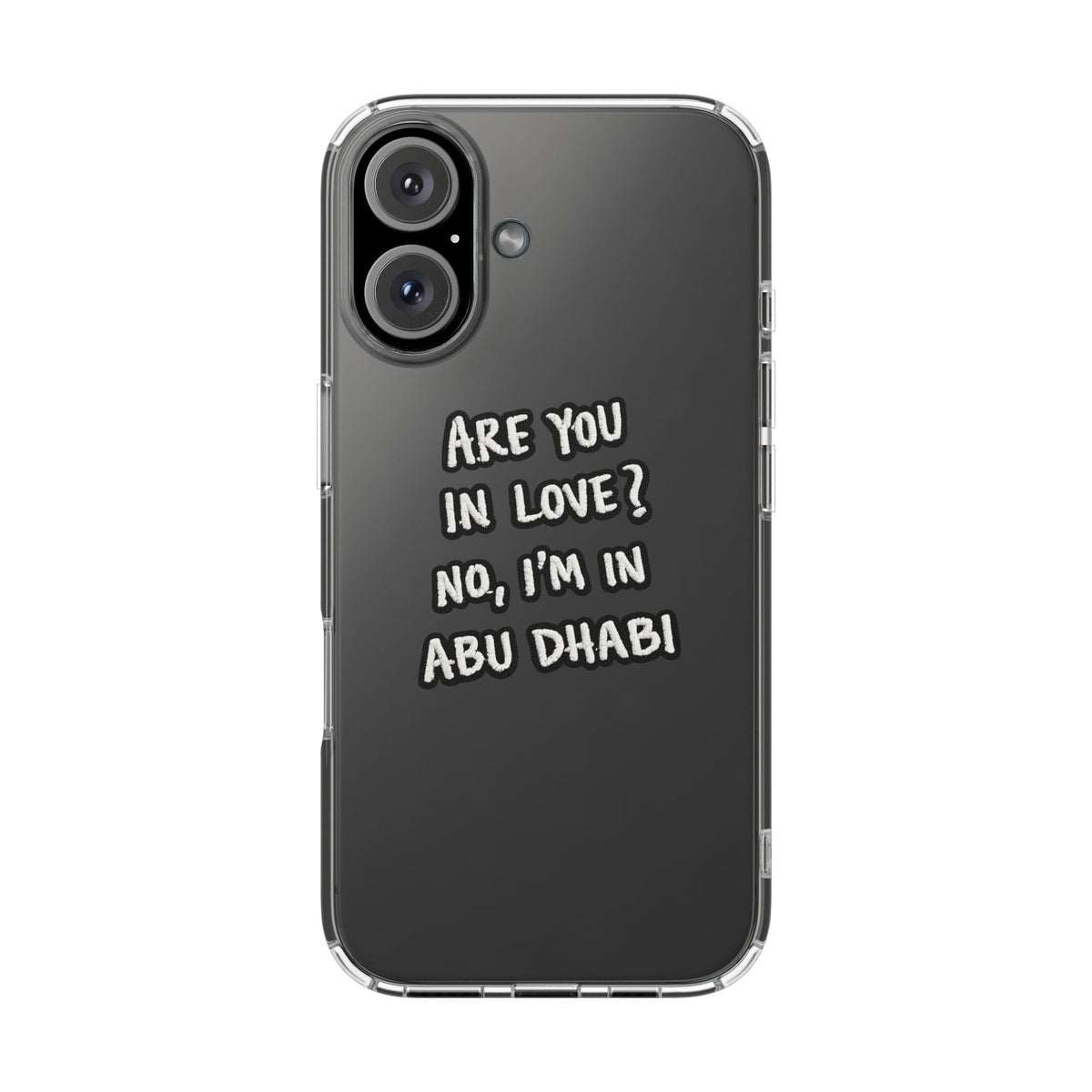 Abu Dhabi Love Clear Case