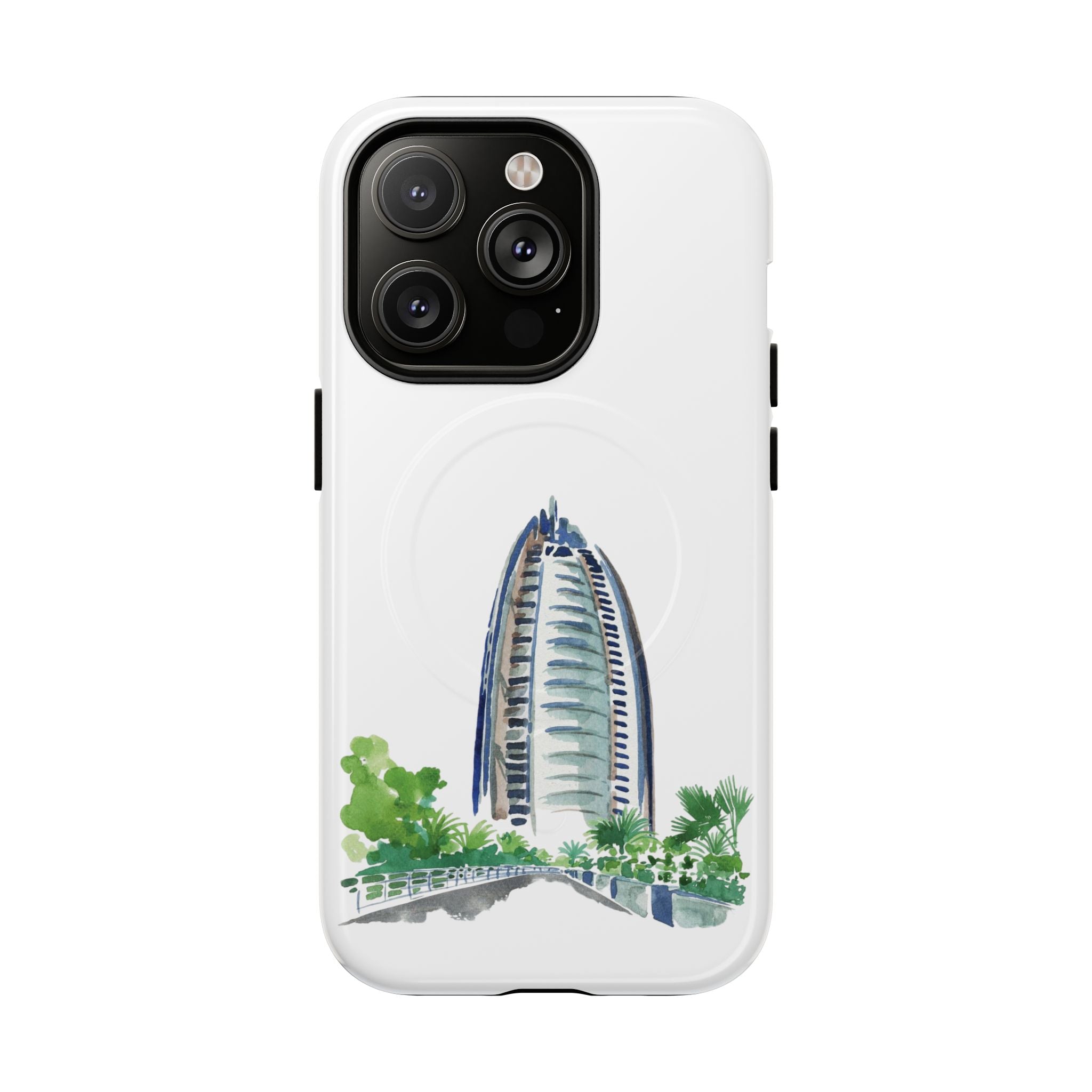 SAEVO Burj Al Arab Watercolor Magnetic iPhone Case
