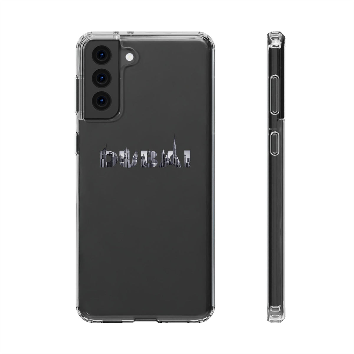 Dubai Skyline Clear Impact-Resistant Case