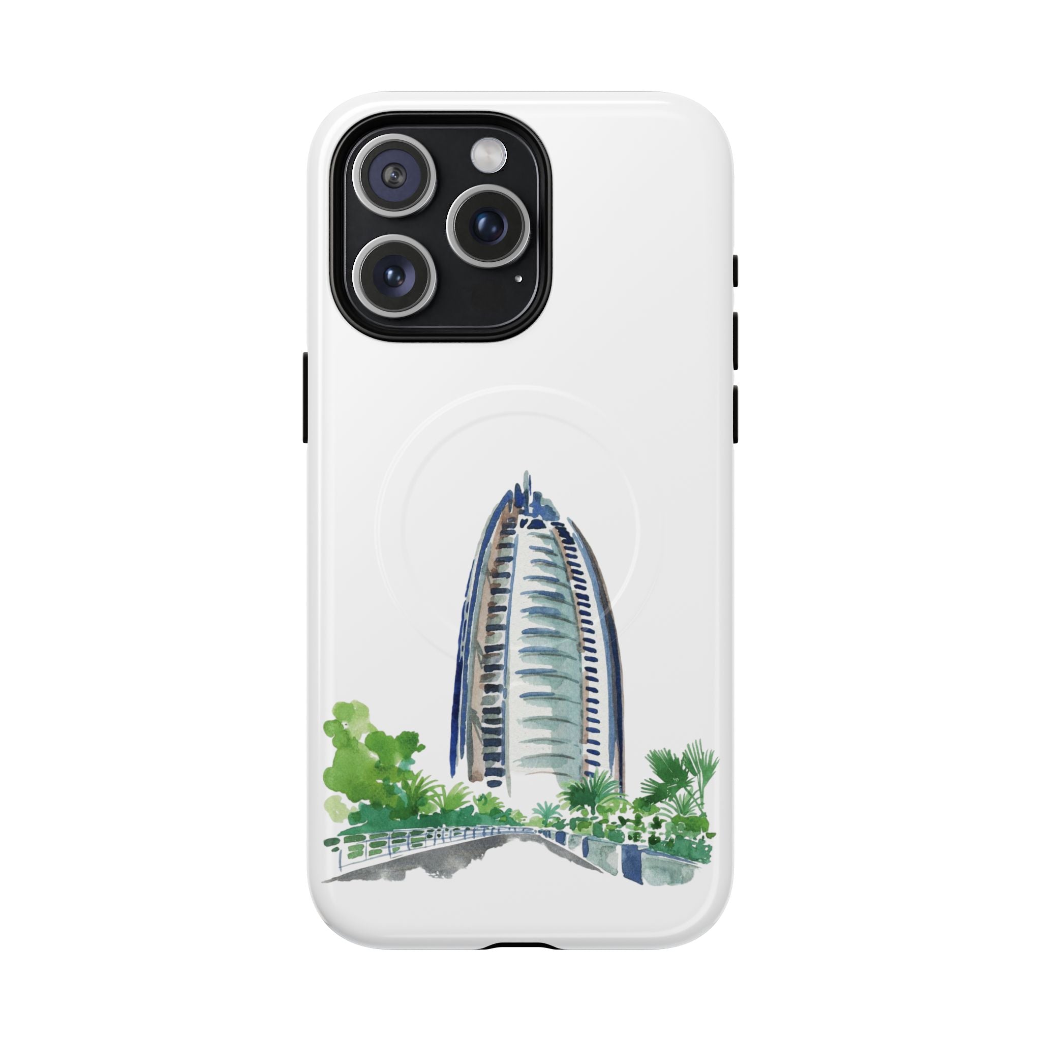 SAEVO Burj Al Arab Watercolor Magnetic iPhone Case